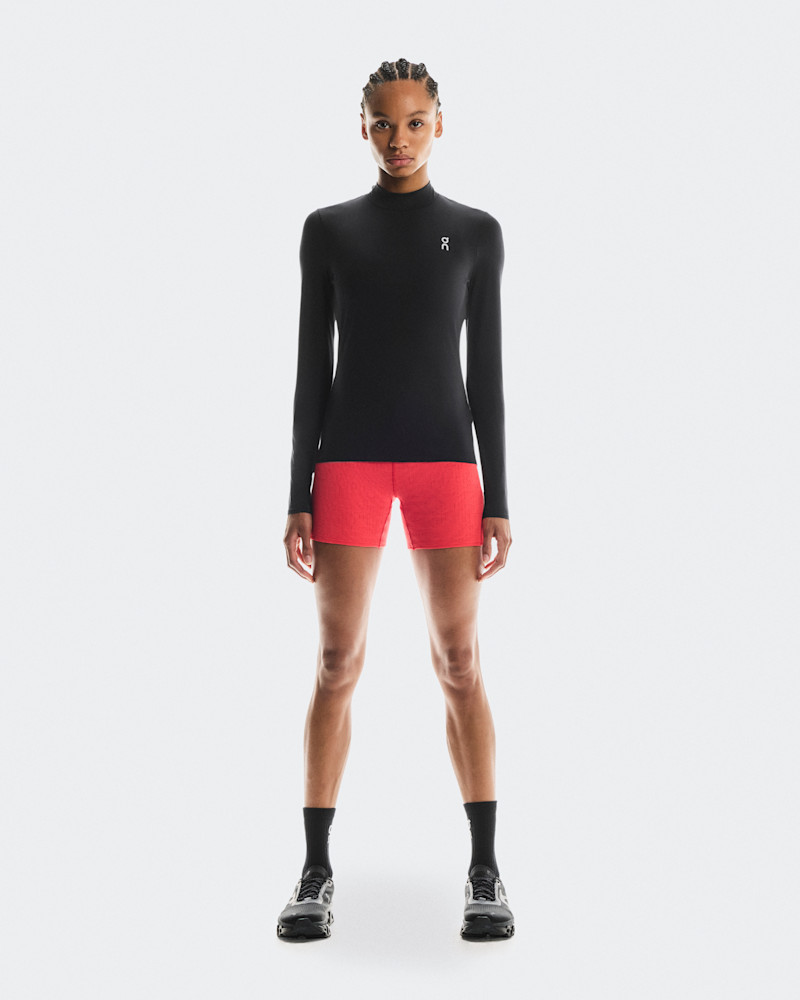 On Women's Pace Long-T Long-Sleeve Shirt in Black, Size: Medium, Polyester