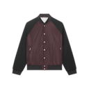 Courtside Bomber Jacket in Mulberry/Black