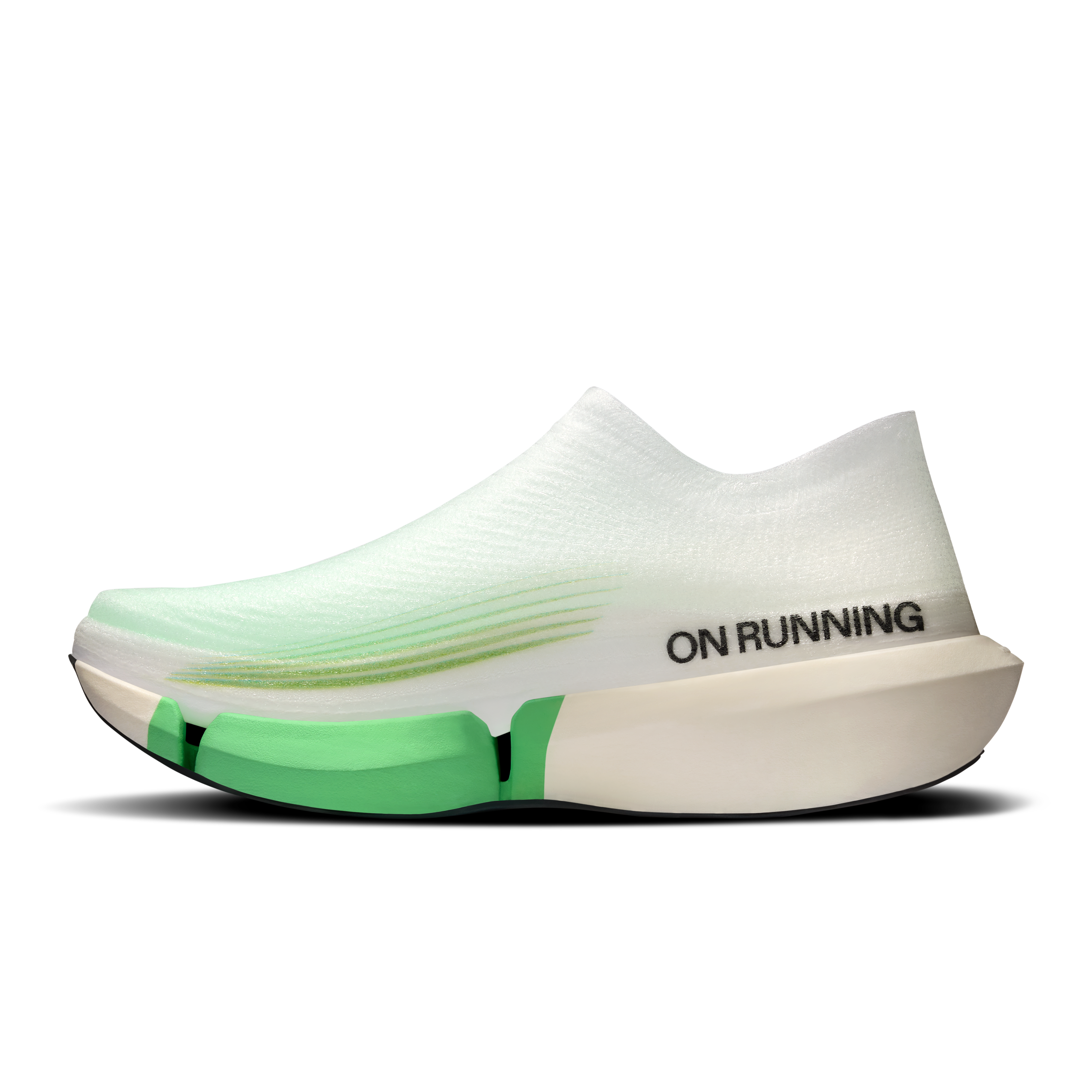 On LightSpray Cloudboom Strike 2 White & Verdite Unissex Corrida de rua Tênis