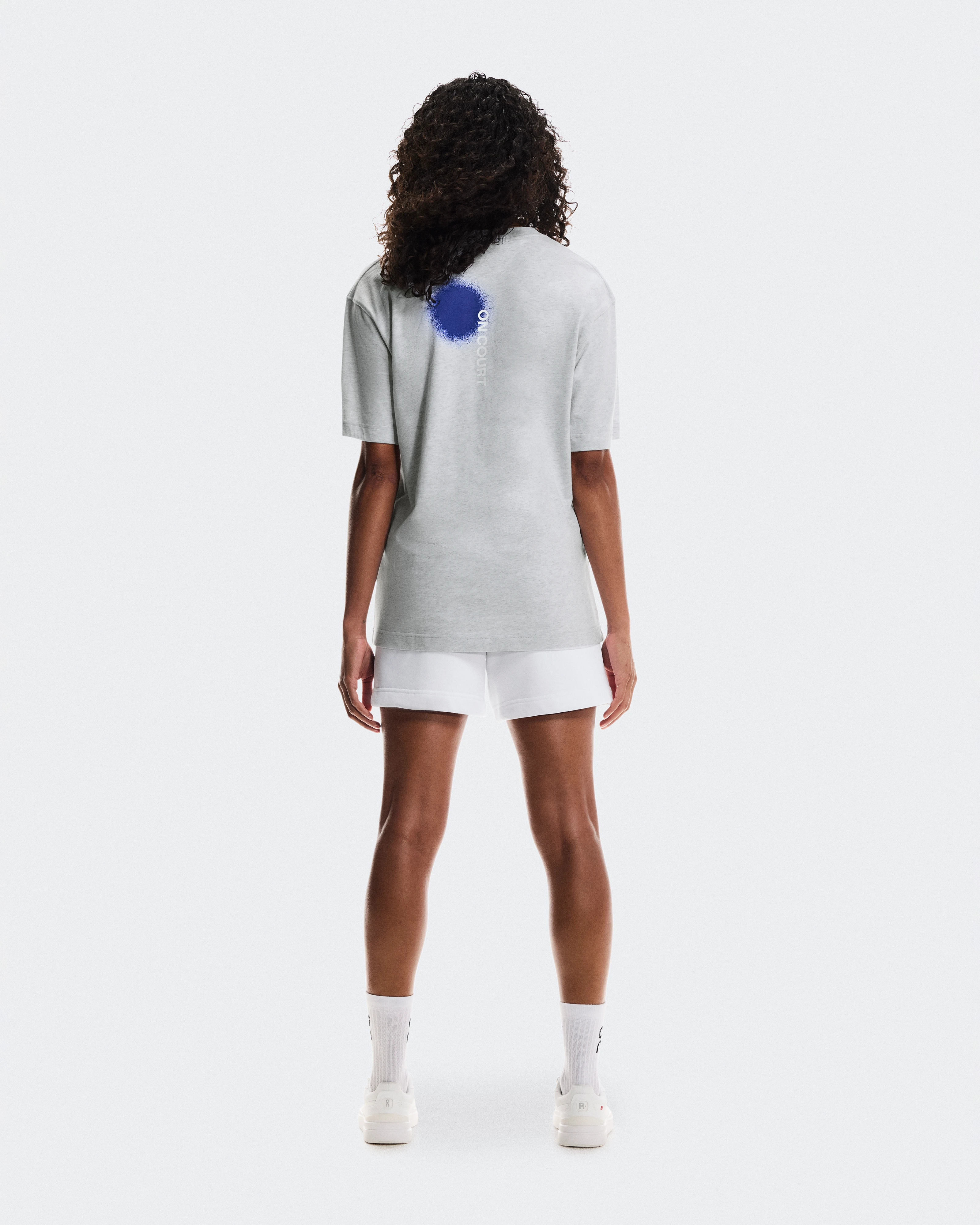 On Club-T Smash Grey Heather Women Tops and t-shirts