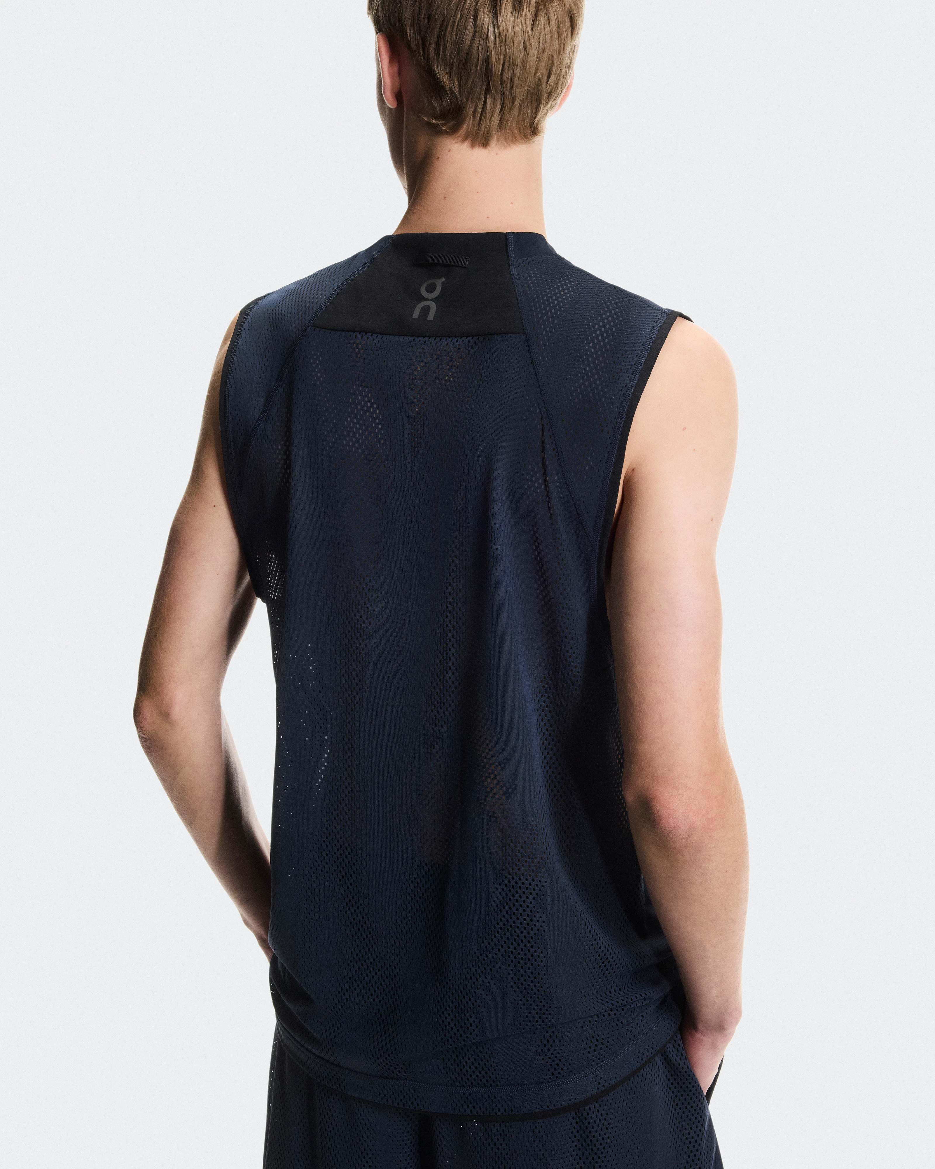 On Train Volt Tank Navy Men Tops and t-shirts