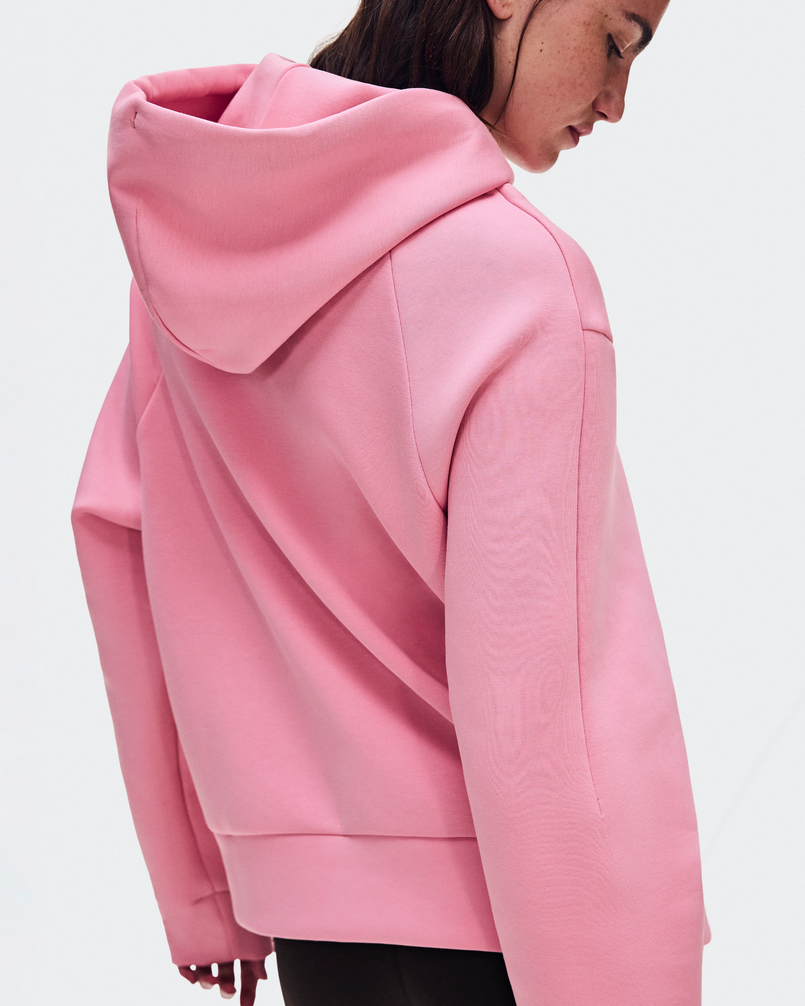 On Focus Tech Zip Hoodie Magnolia Women Hoodies and sweatshirts