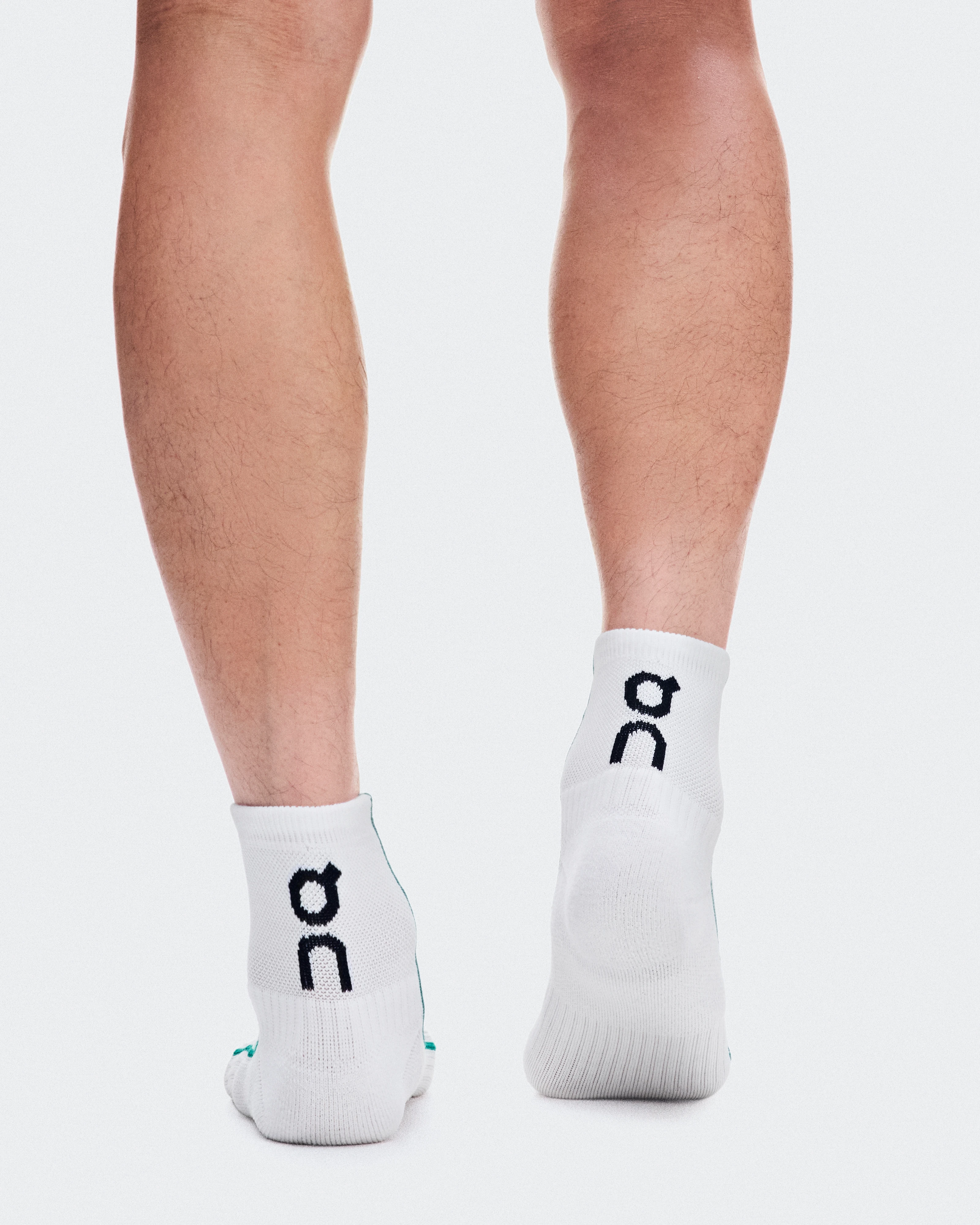 On Court Sock Mid White & Neem Unisex Socks