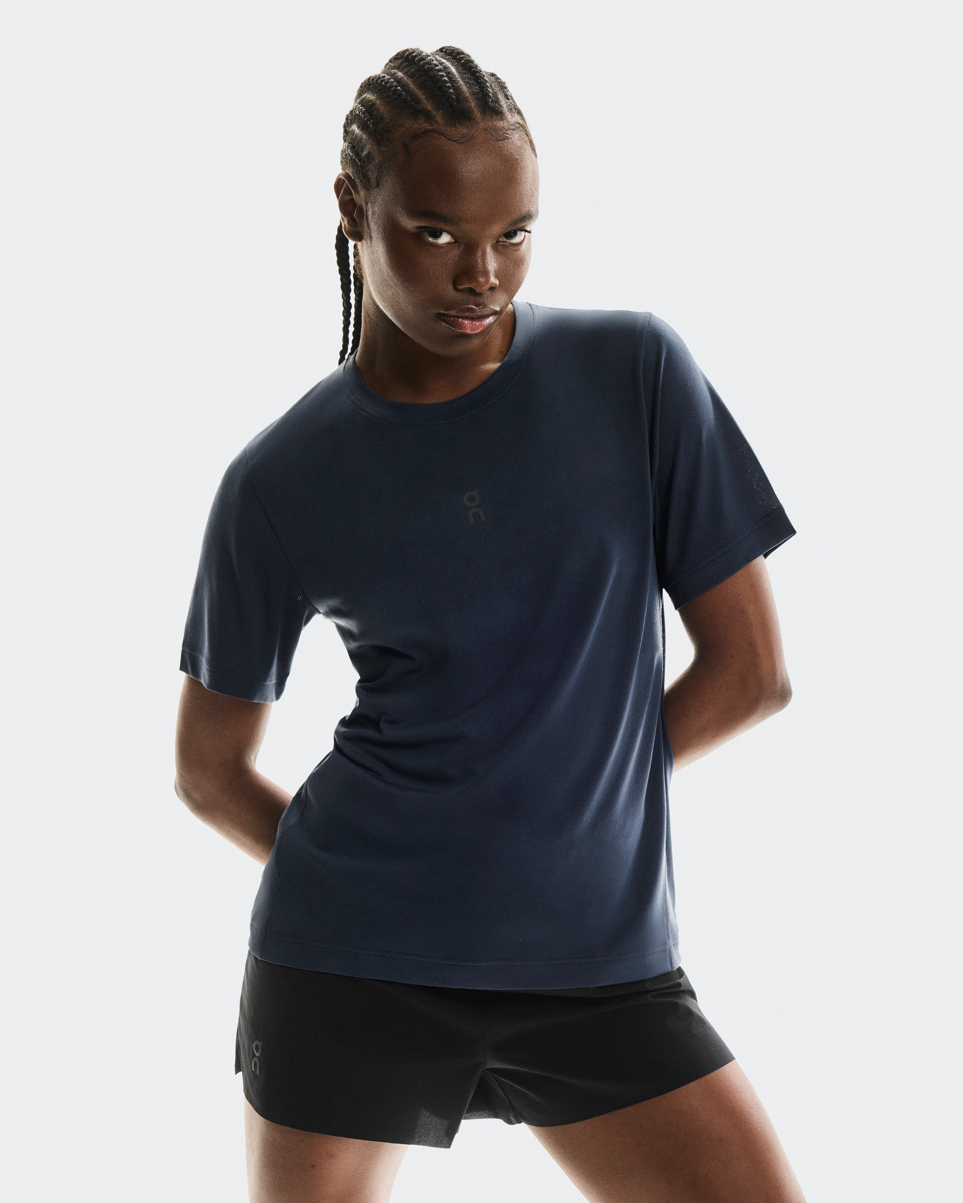On Trail-T Navy Women Tops and t-shirts