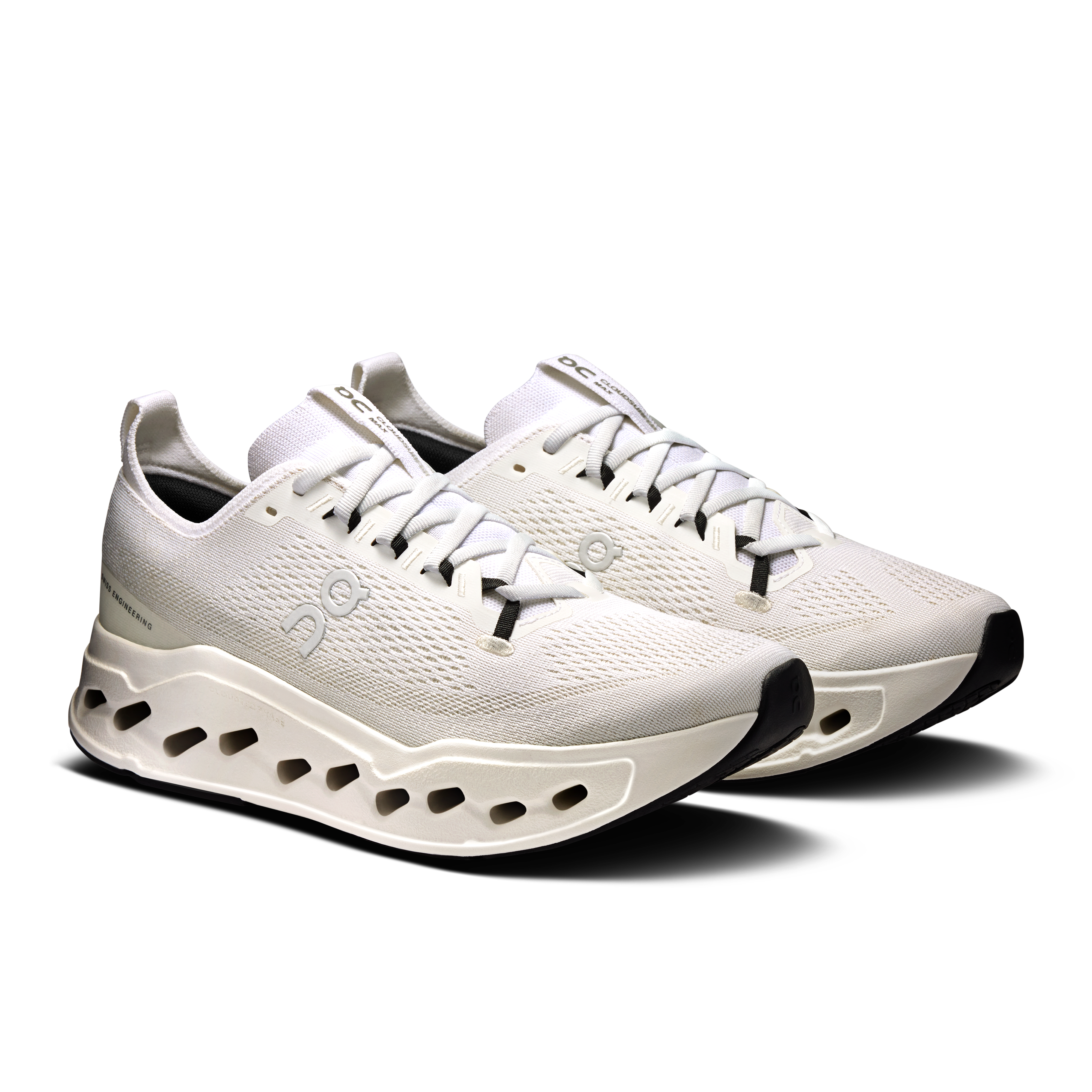 On Cloudsurfer Max Wide White & White Hombre Road running Calzado