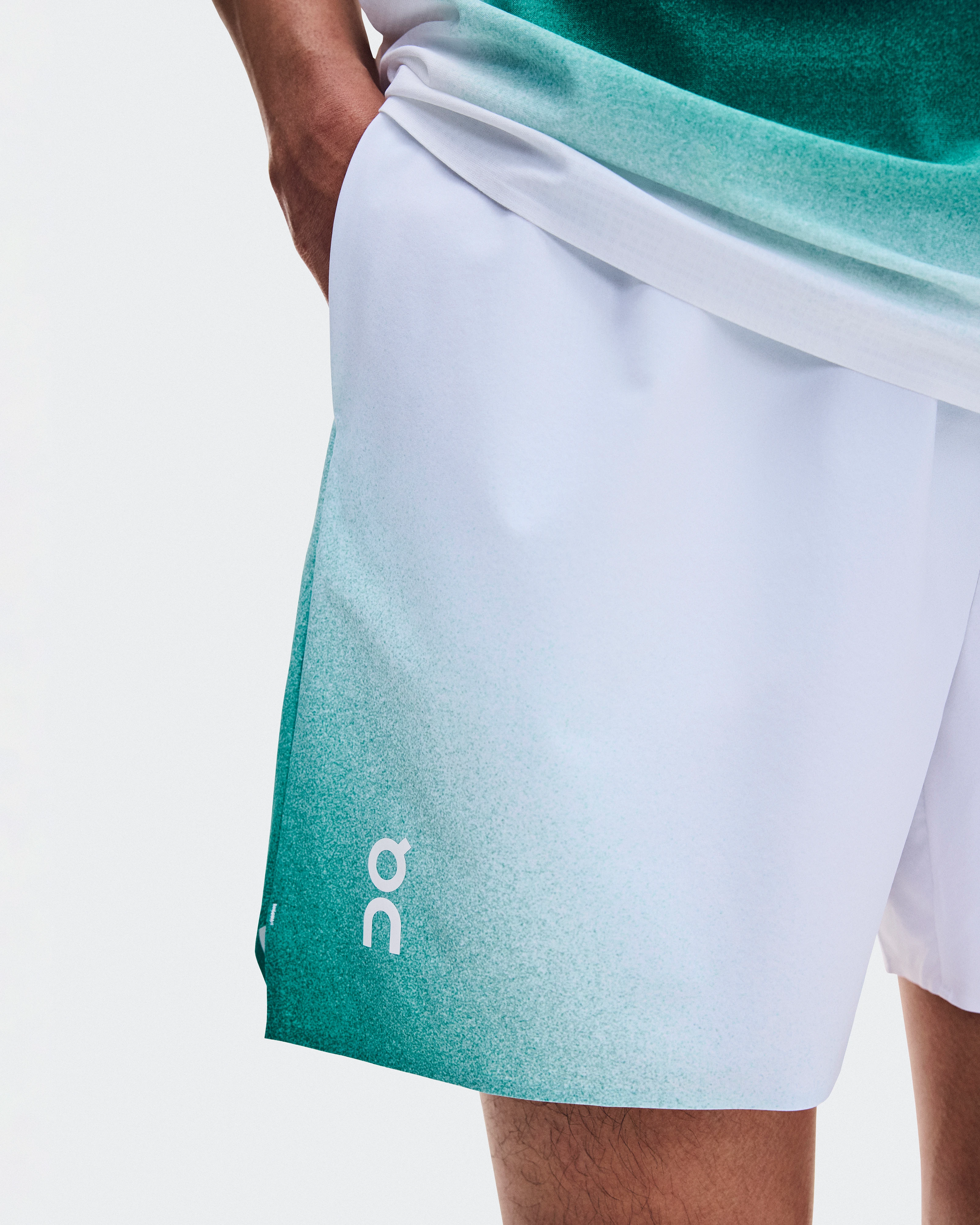 On 5" Court Shorts Swing White & Neem Men Shorts