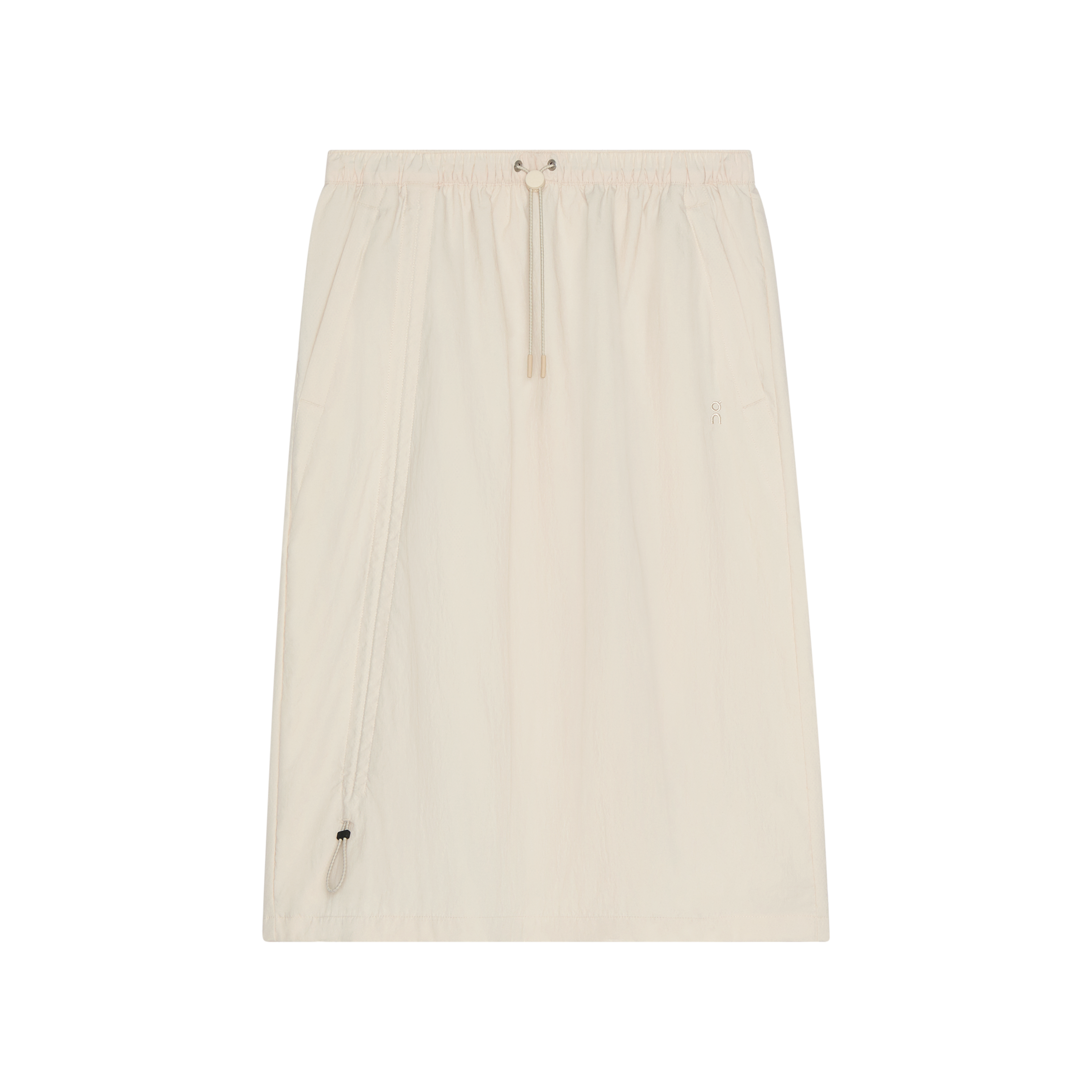 Drawstring Midi Skirt in Grain