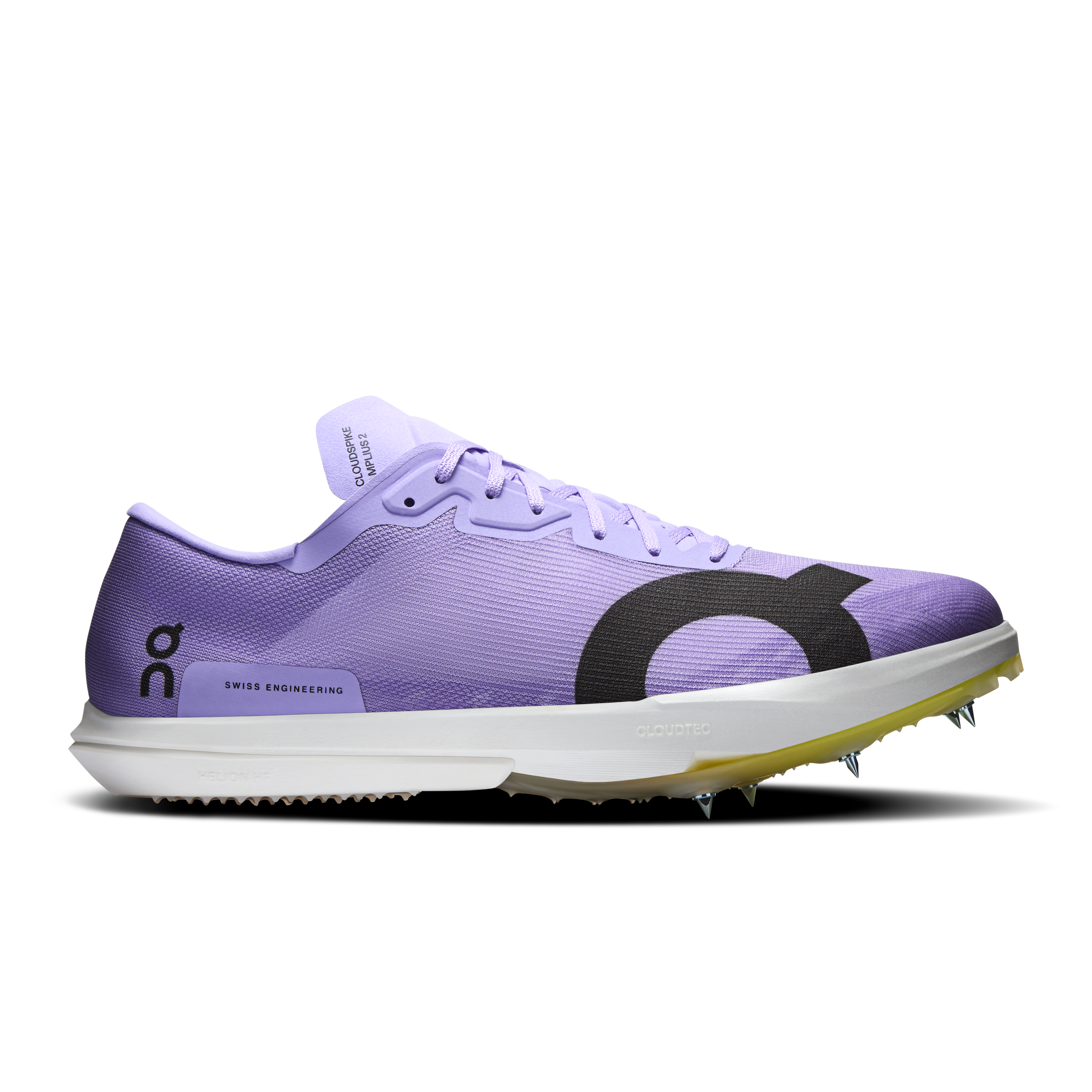 On Cloudspike Amplius 2 Pink Yellow Men Men – Long distance track running, fast-feeling ride Shoes