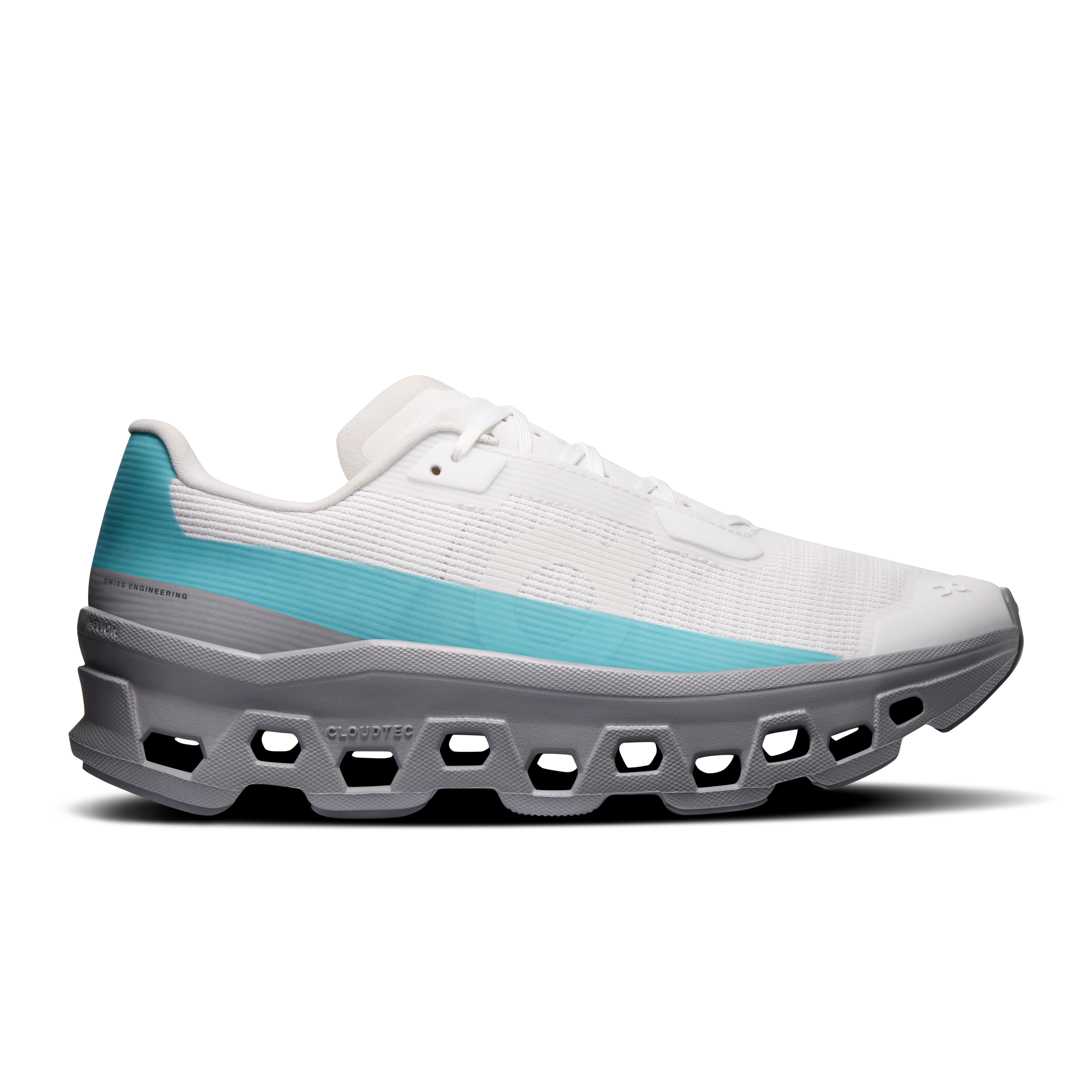 Cloudmonster Void Lifestyle Shoe in White/Aquamarine
