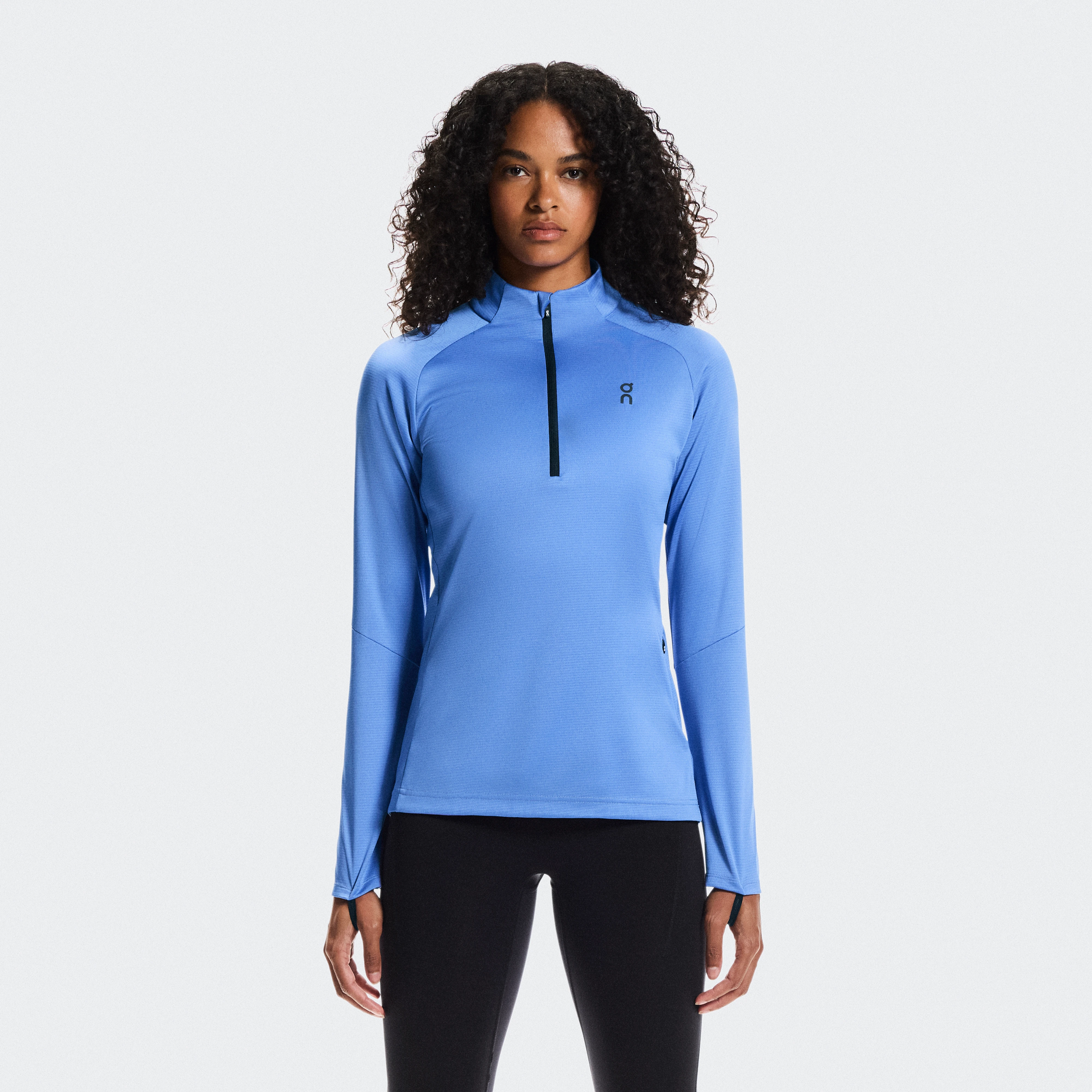 On Climate Shirt Blue Women Women – Cold-weather, insulating, outdoor adventures Hoodies and sweatshirts