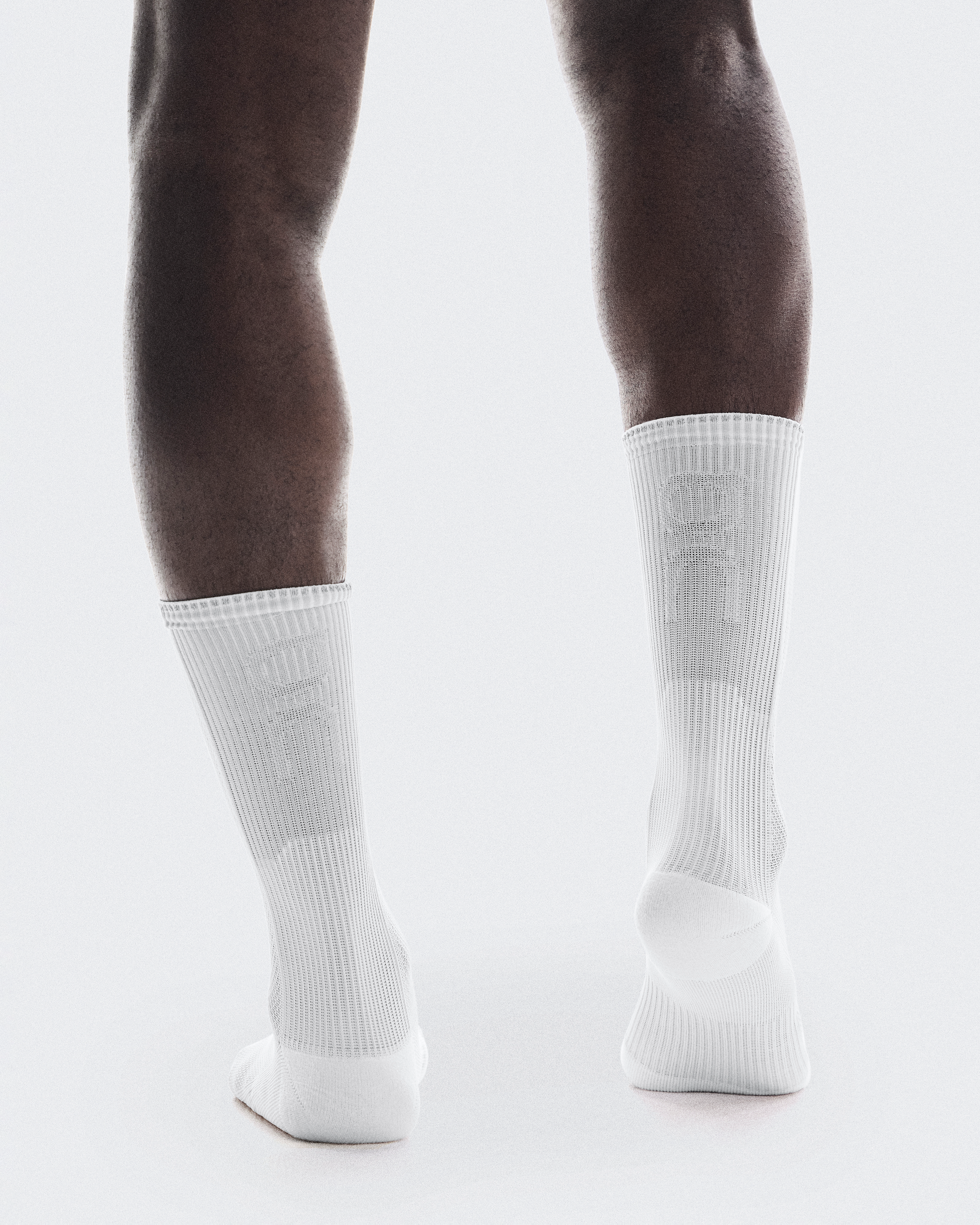 Performance Run Sock HighUnisex / White | Glacier / 47 - 49