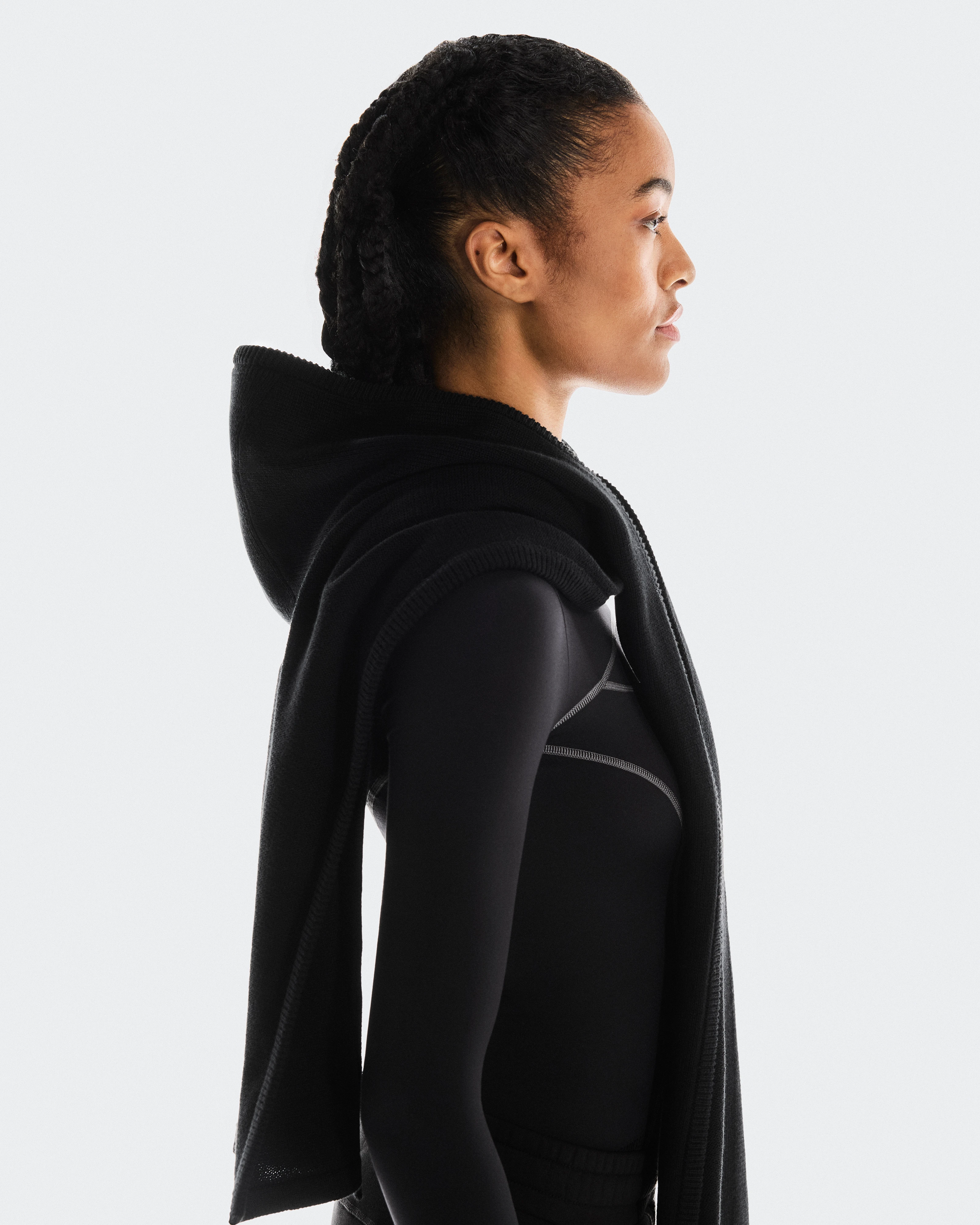 On Hooded Scarf FKA Black Unisex Schals & Neck Gaiters