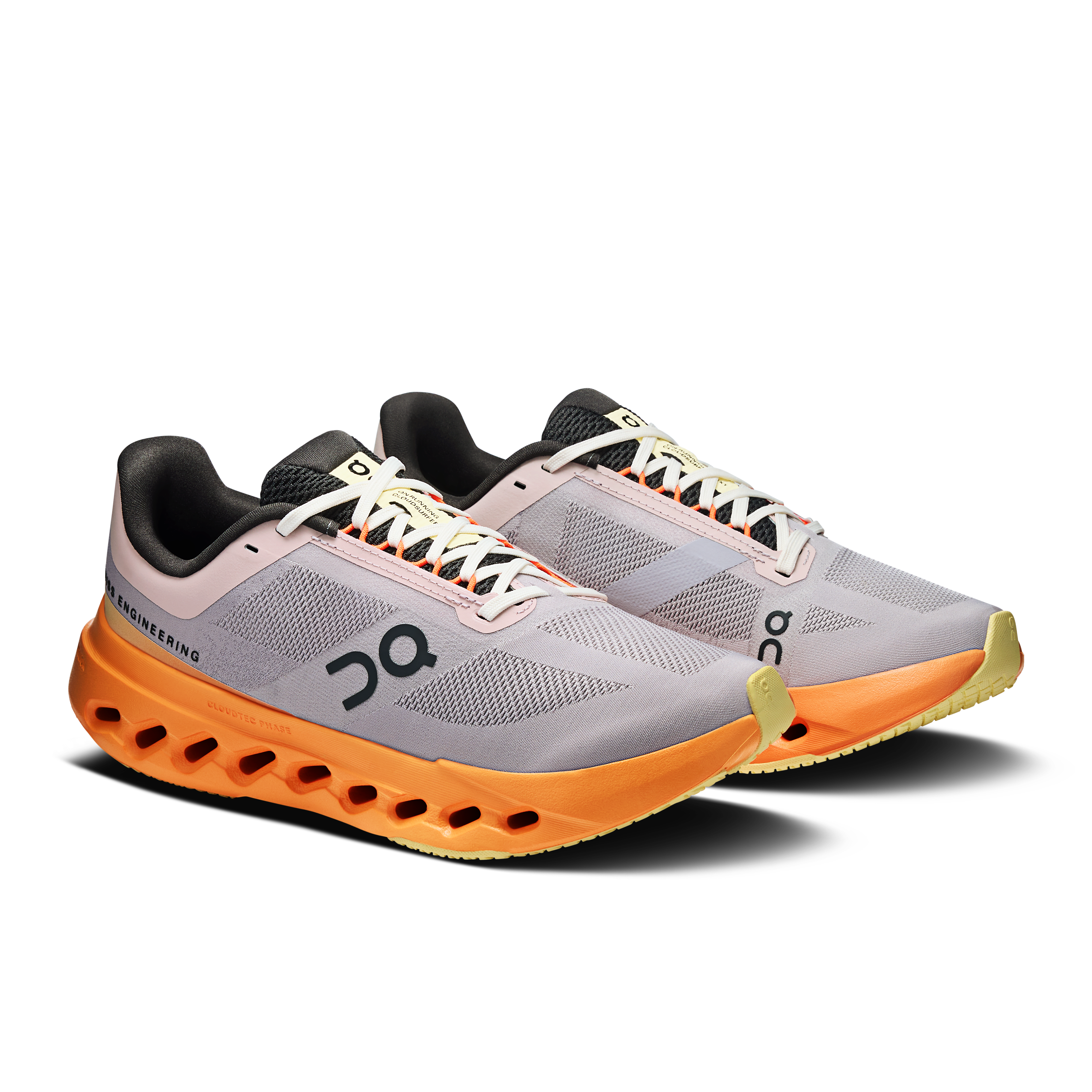 On Cloudsurfer Next Lilac & Tangerine Feminino Corrida de rua Tênis