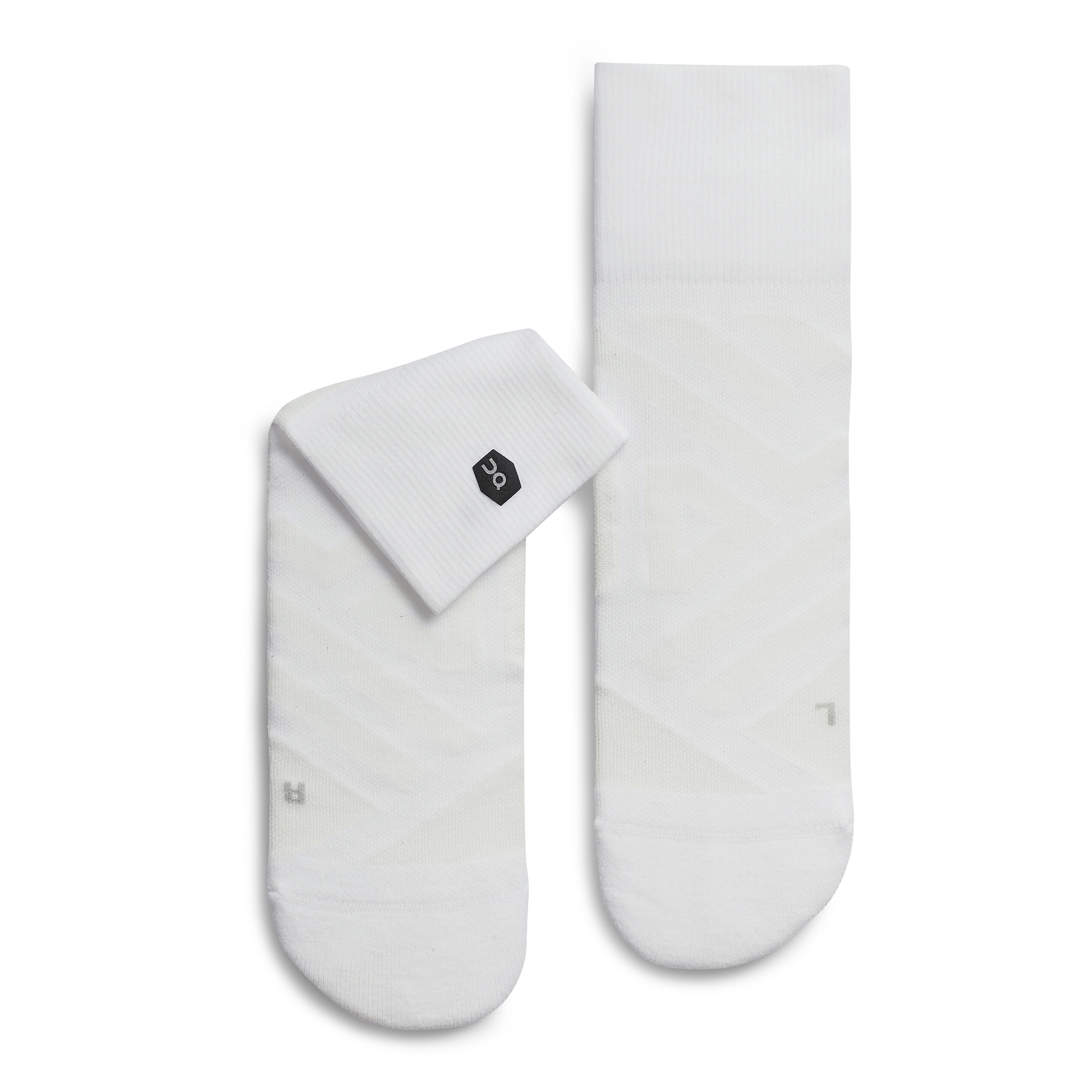 Performance Mid Sock in White/Ivory