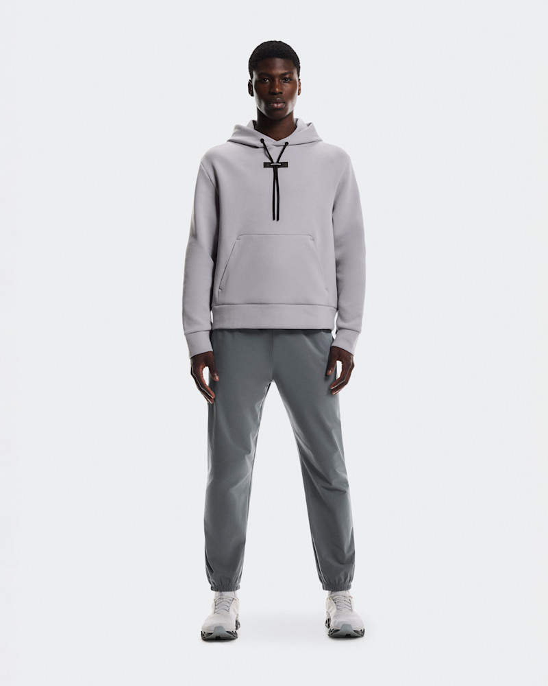 On Men's Focus Tech Hoodie in Lilac, Size: XL, Polyester