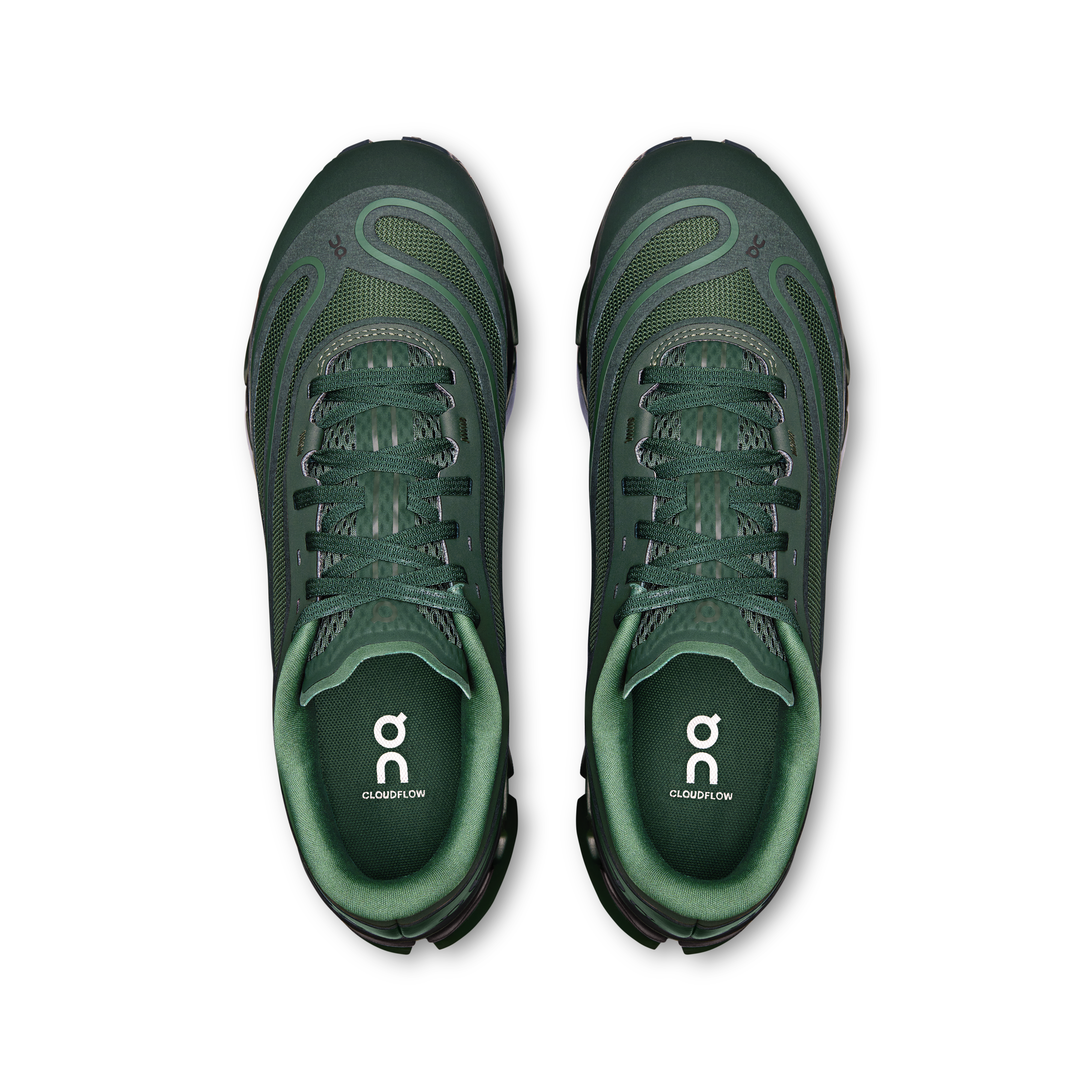 On Cloudflow 5 AD Obsidian & Evergreen Homme Active Life Chaussures