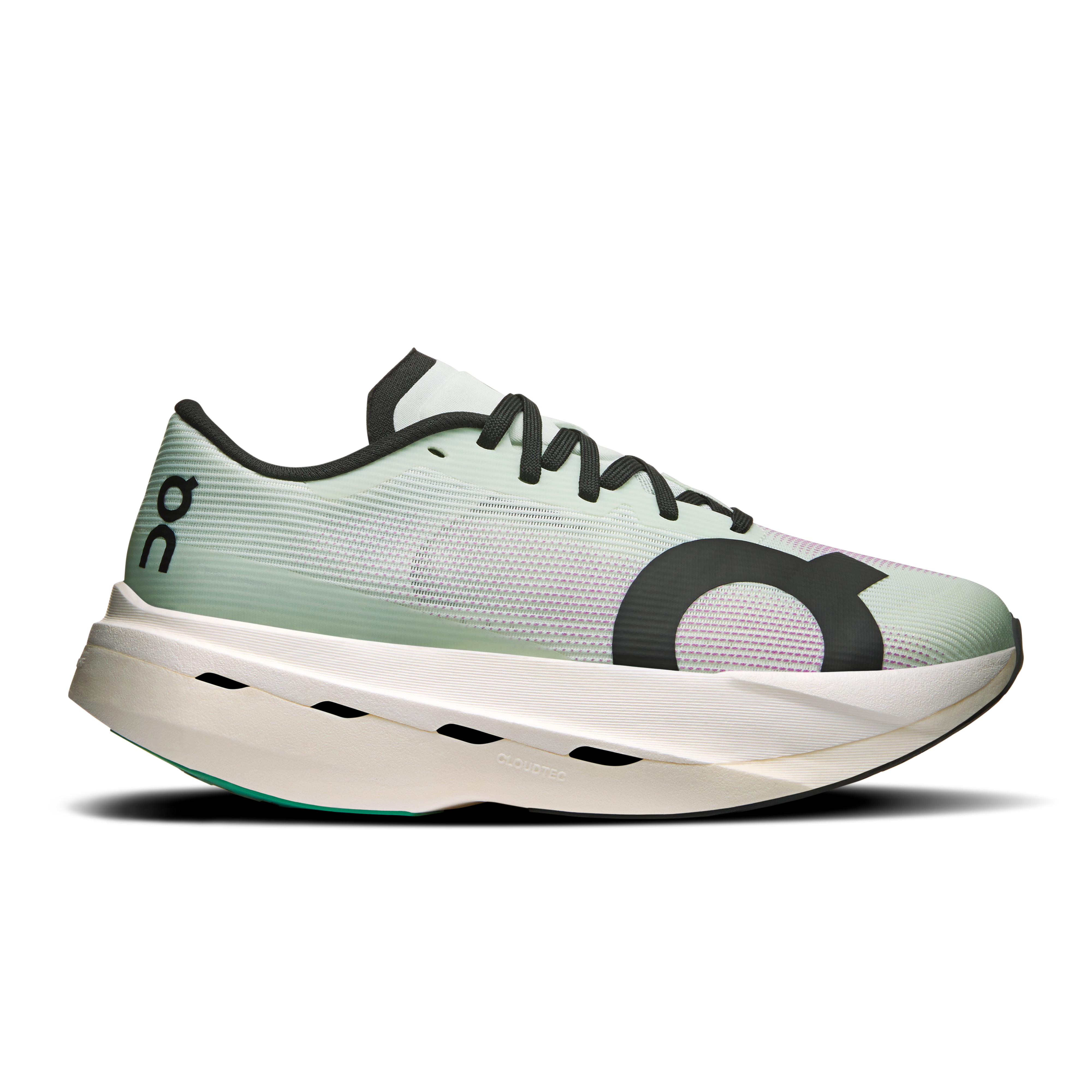 On Cloudboom Volt Iceberg & Sakura Feminino – Corrida de rua, dia da corrida, velocidade, hiperespuma Helion™ HF Tênis