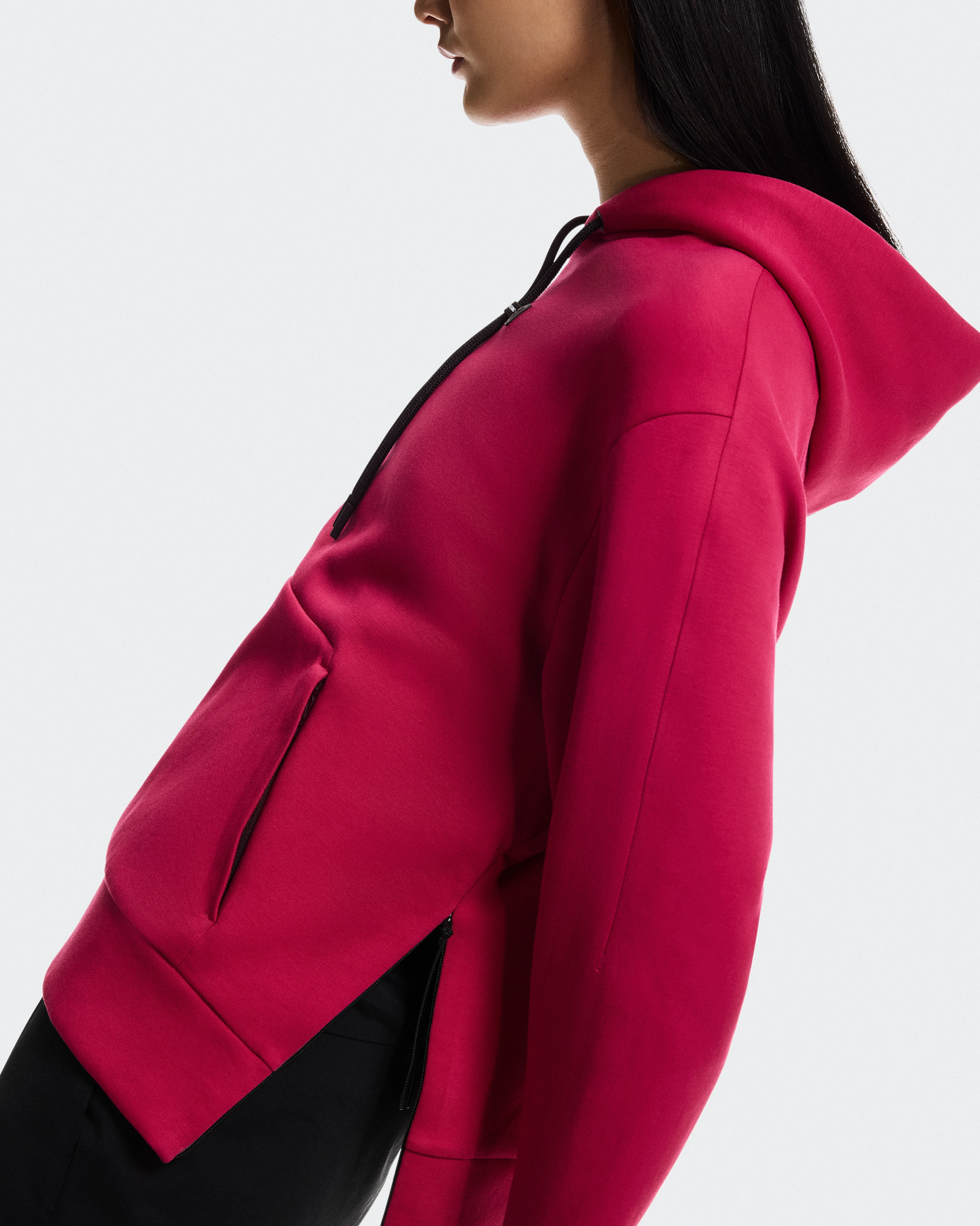 On Focus Tech Hoodie Grenadine Women Hoodies and sweatshirts