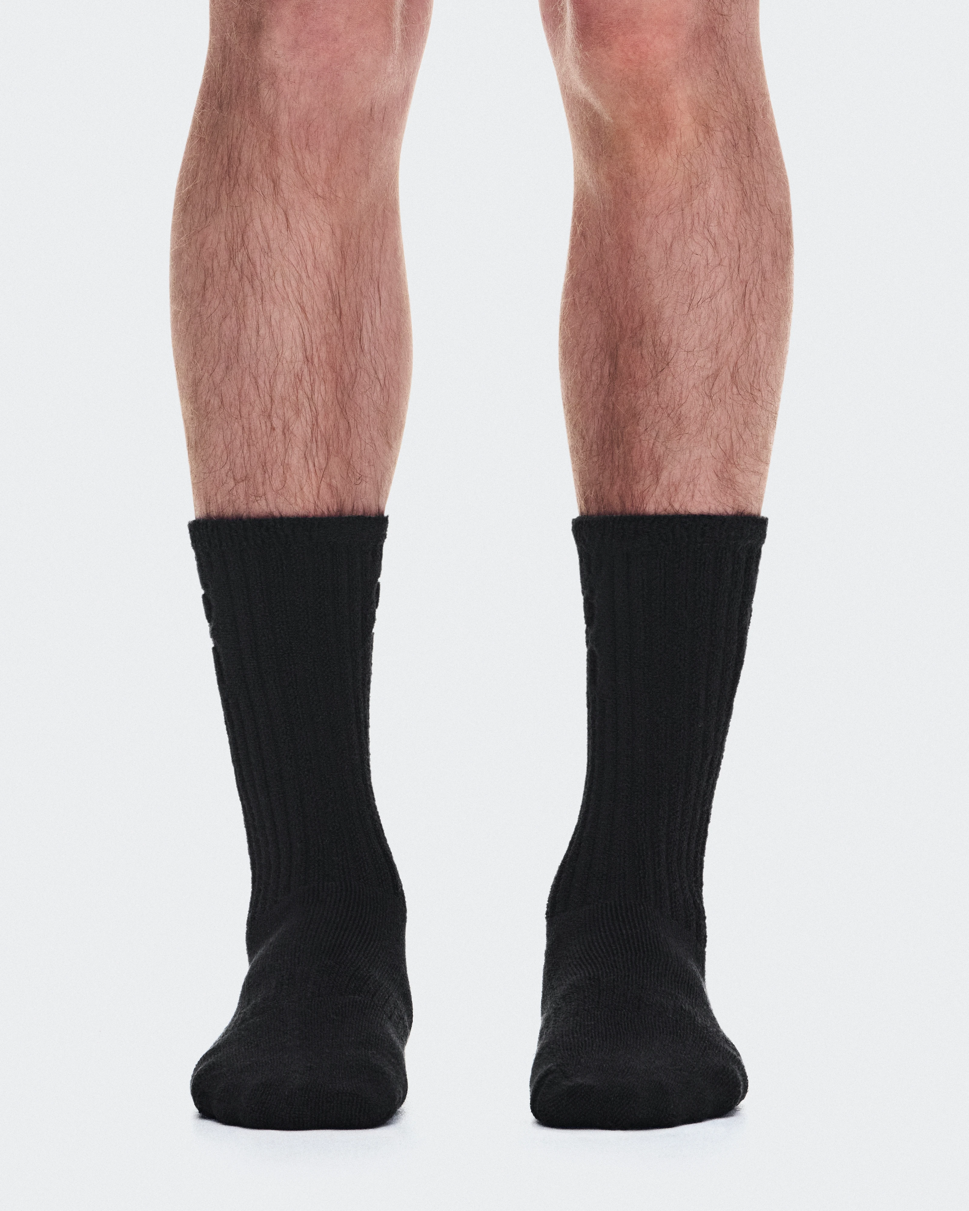 On Terry Sock High Black Unisex Socks