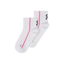 Court Sock Mid in White/Pink
