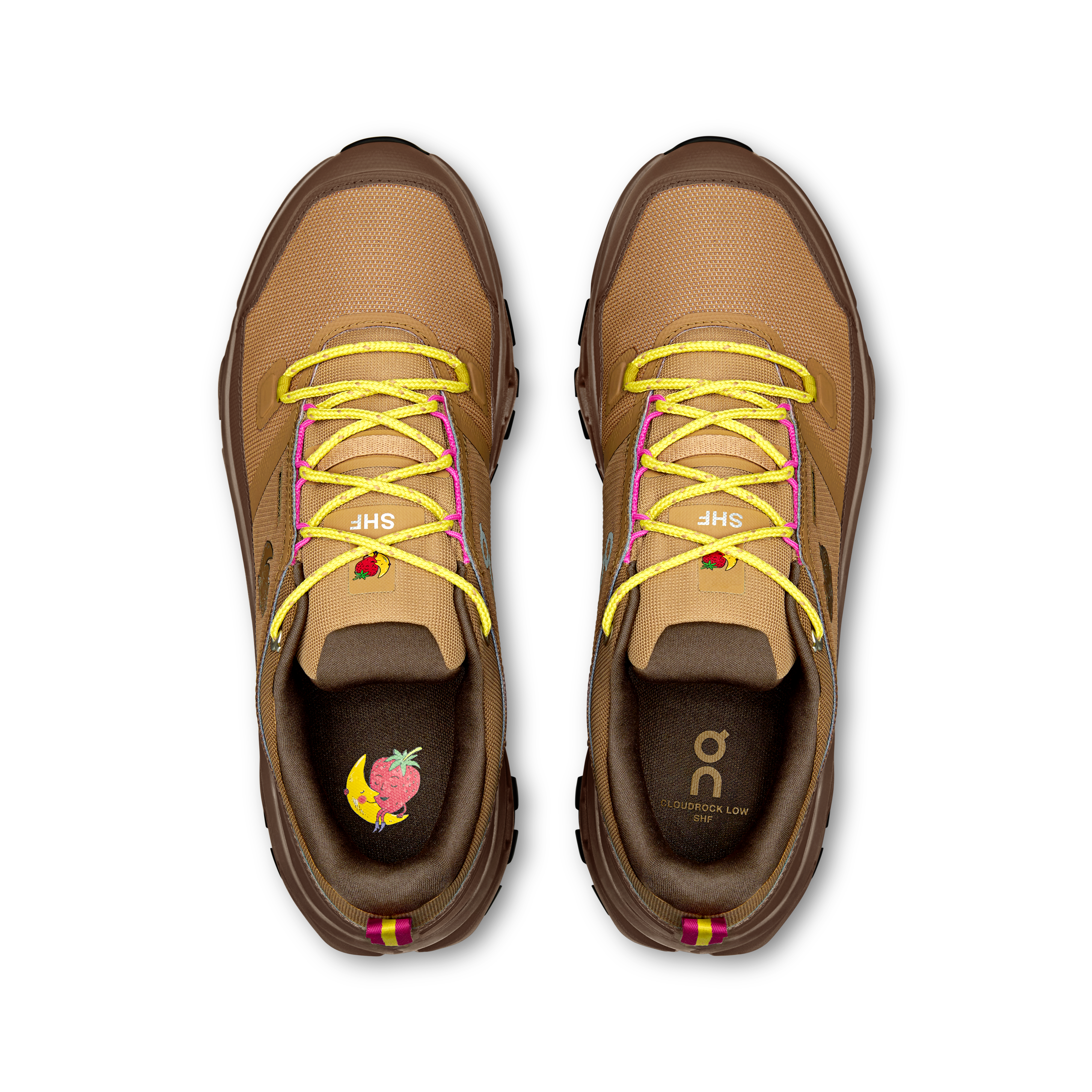 On Cloudrock Low Waterproof SHF Sphinx & Chestnut Women Hiking Shoes