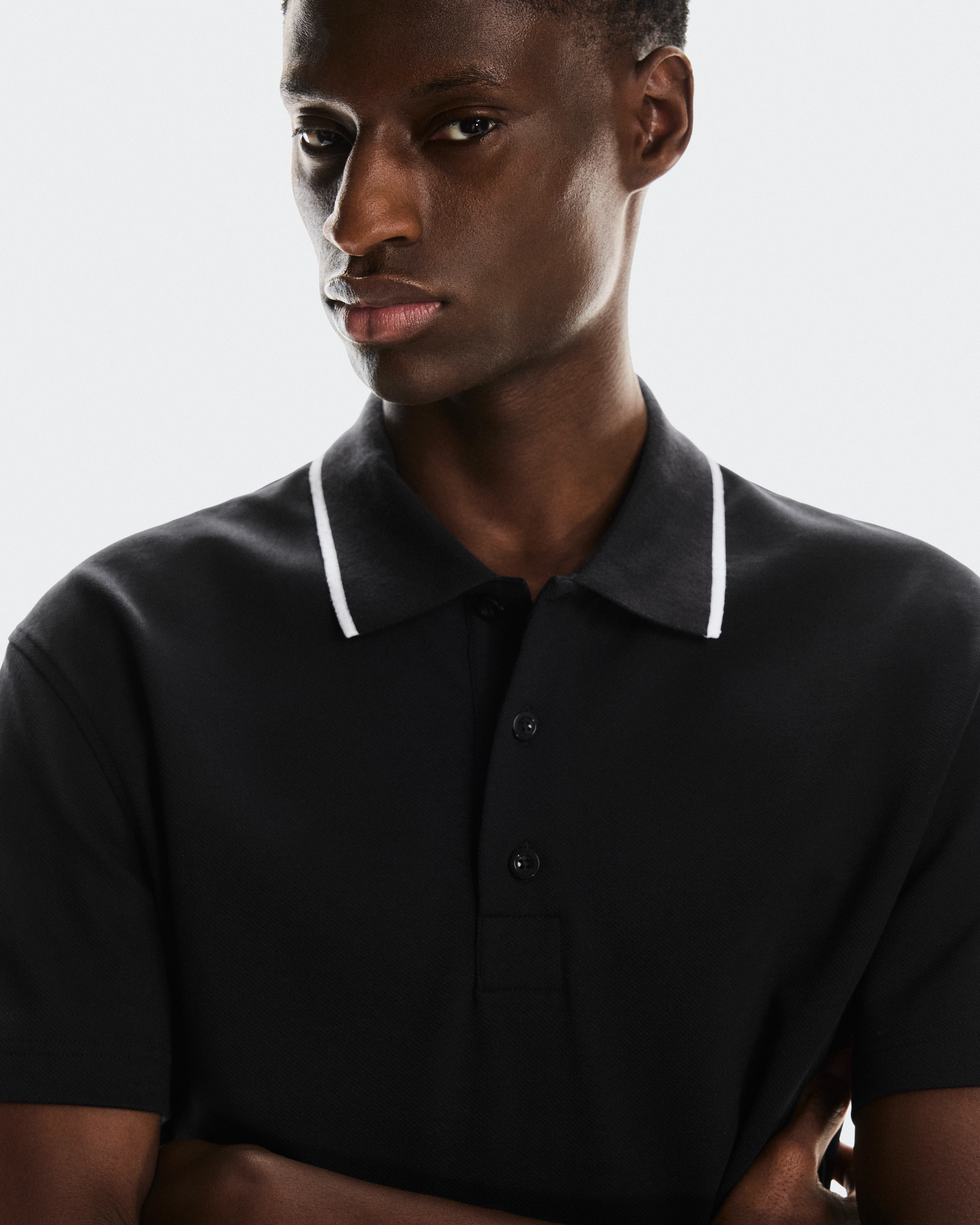 On Courtside Polo Black Men Tops and t-shirts
