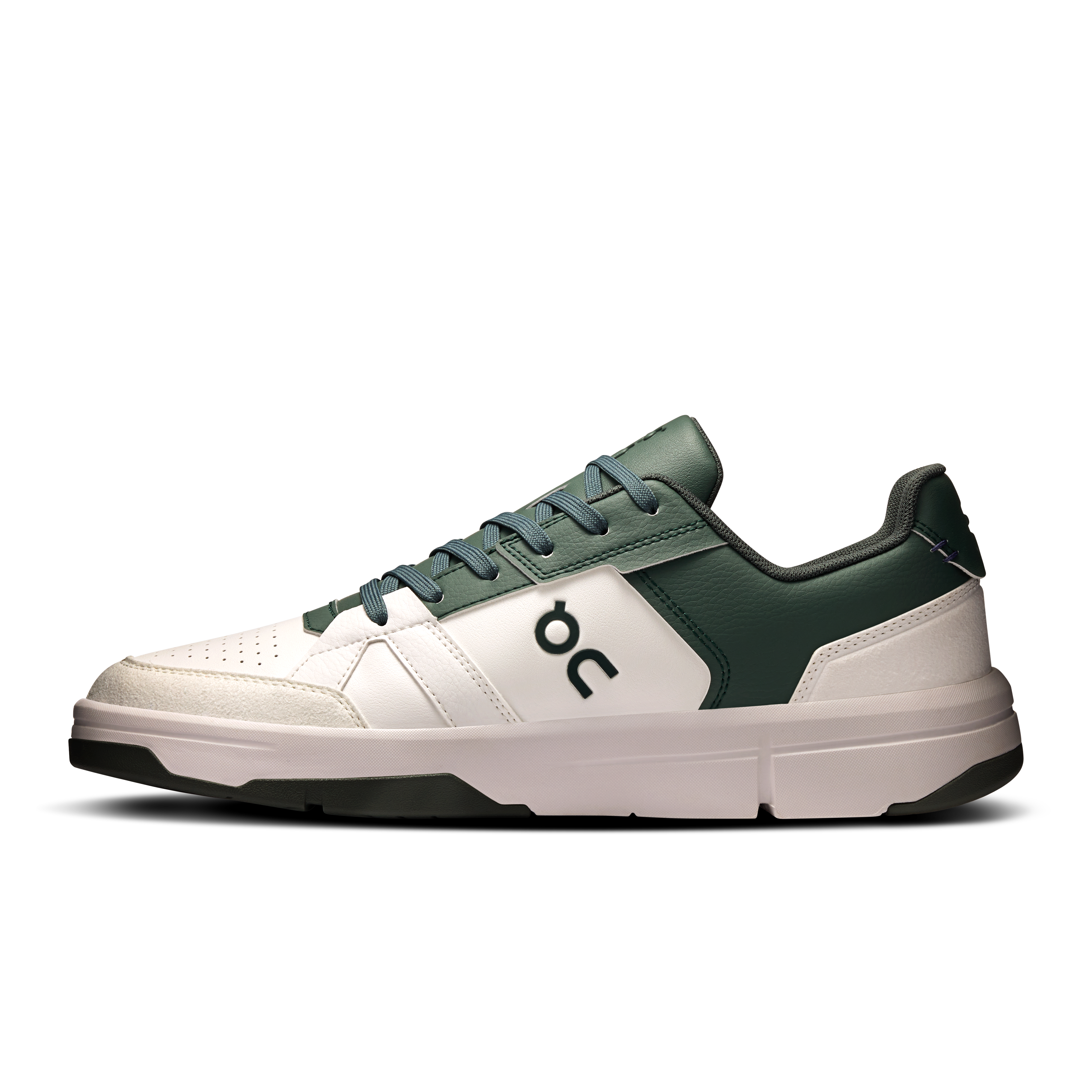 On THE ROGER Clubhouse White & Olive Men Tennis Shoes