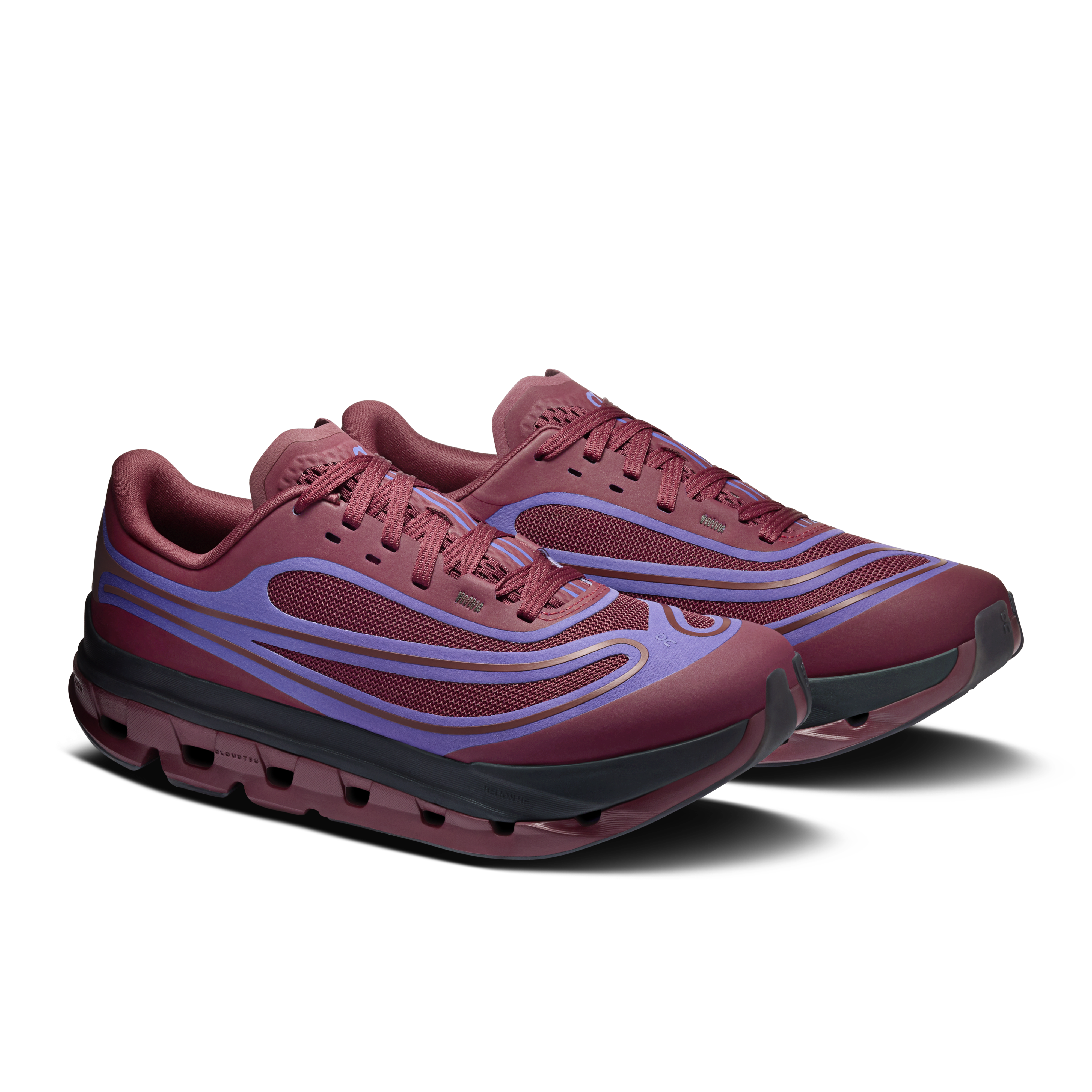 On Cloudflow 5 AD Maroon & Tyrian Women Active life Shoes