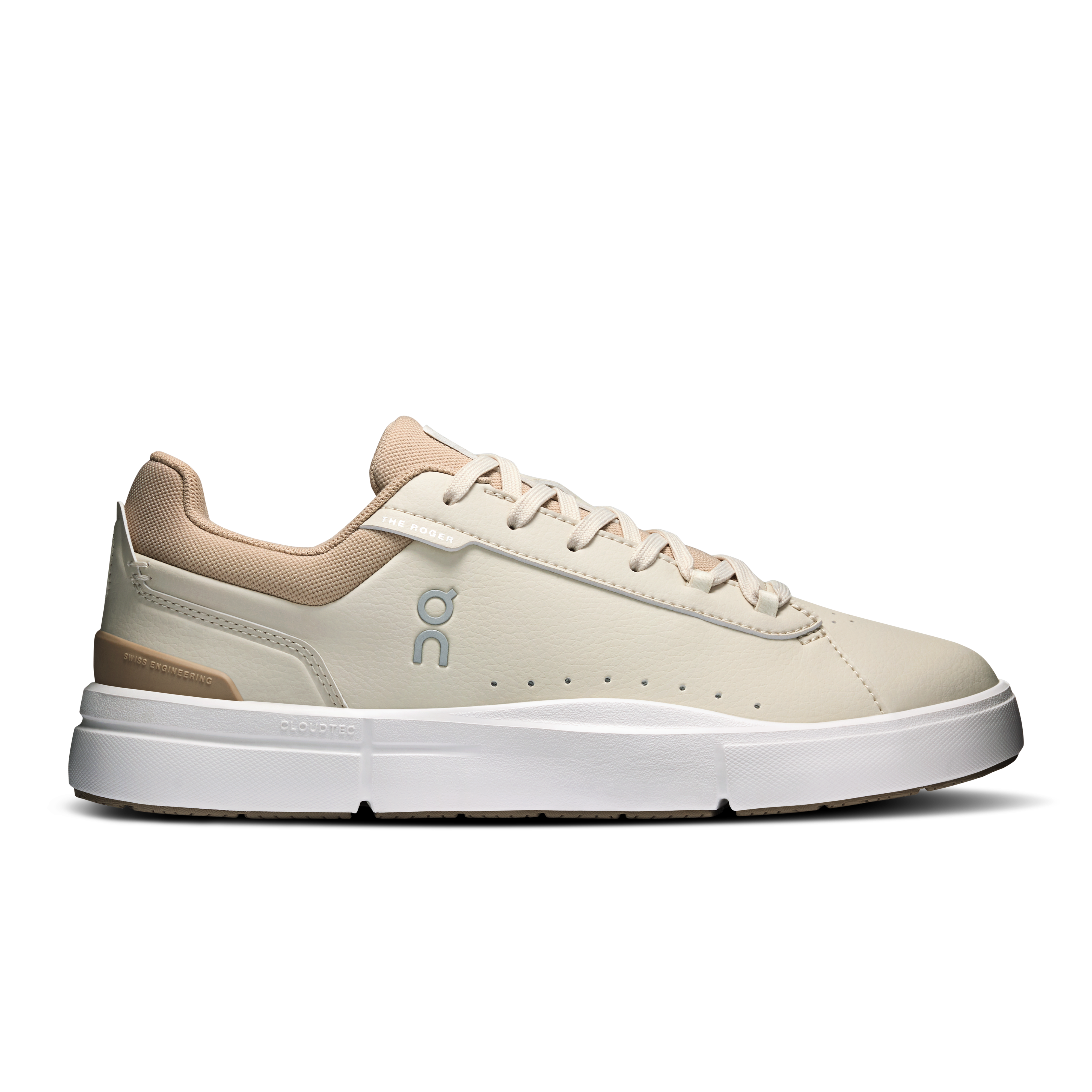 On THE ROGER Advantage Sand & Grain Women – All-day, tennis-inspired, classic style Shoes
