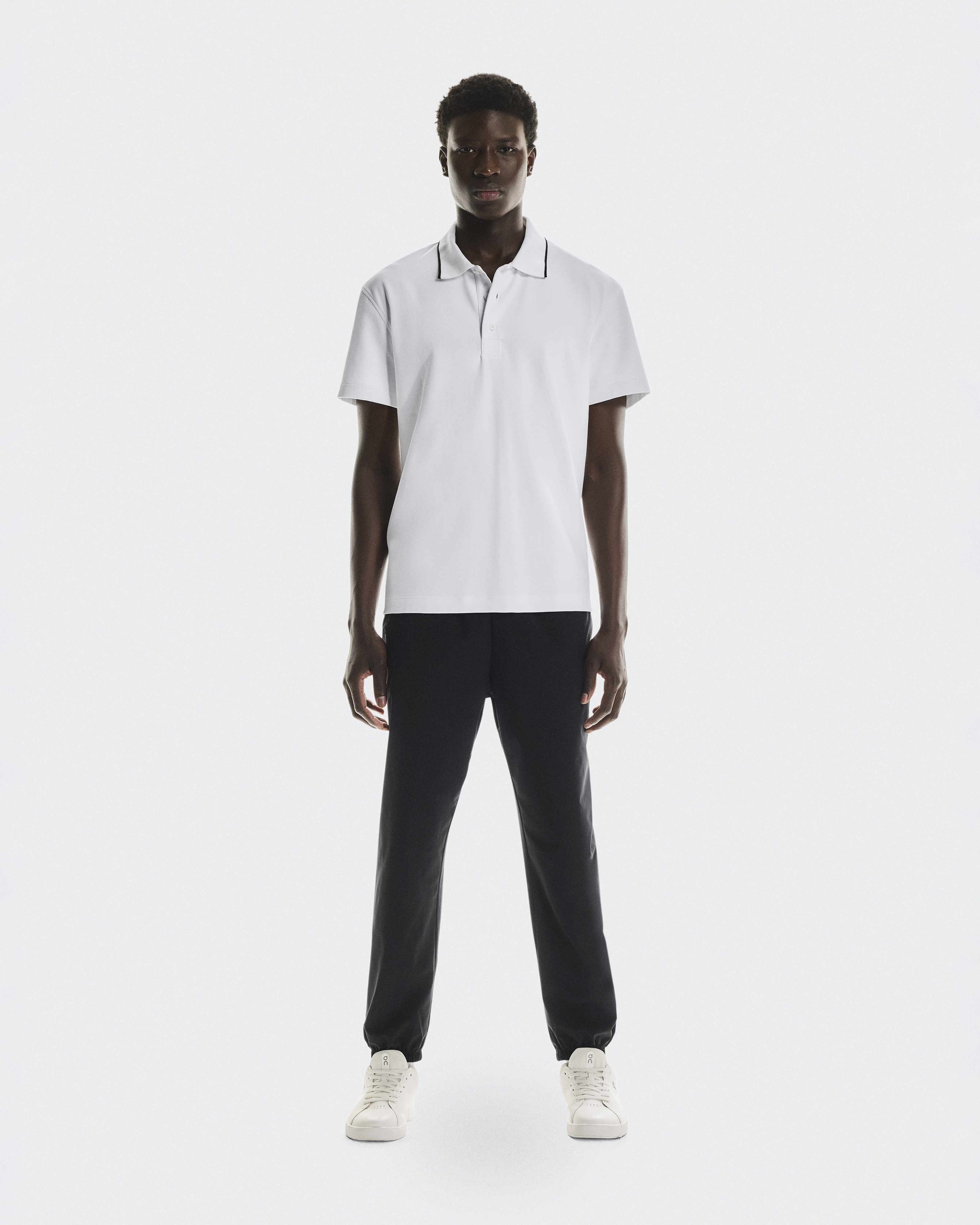 On Courtside Polo Camiseta de Manga Corta para Hombre en White, Talla: XS, Polyester