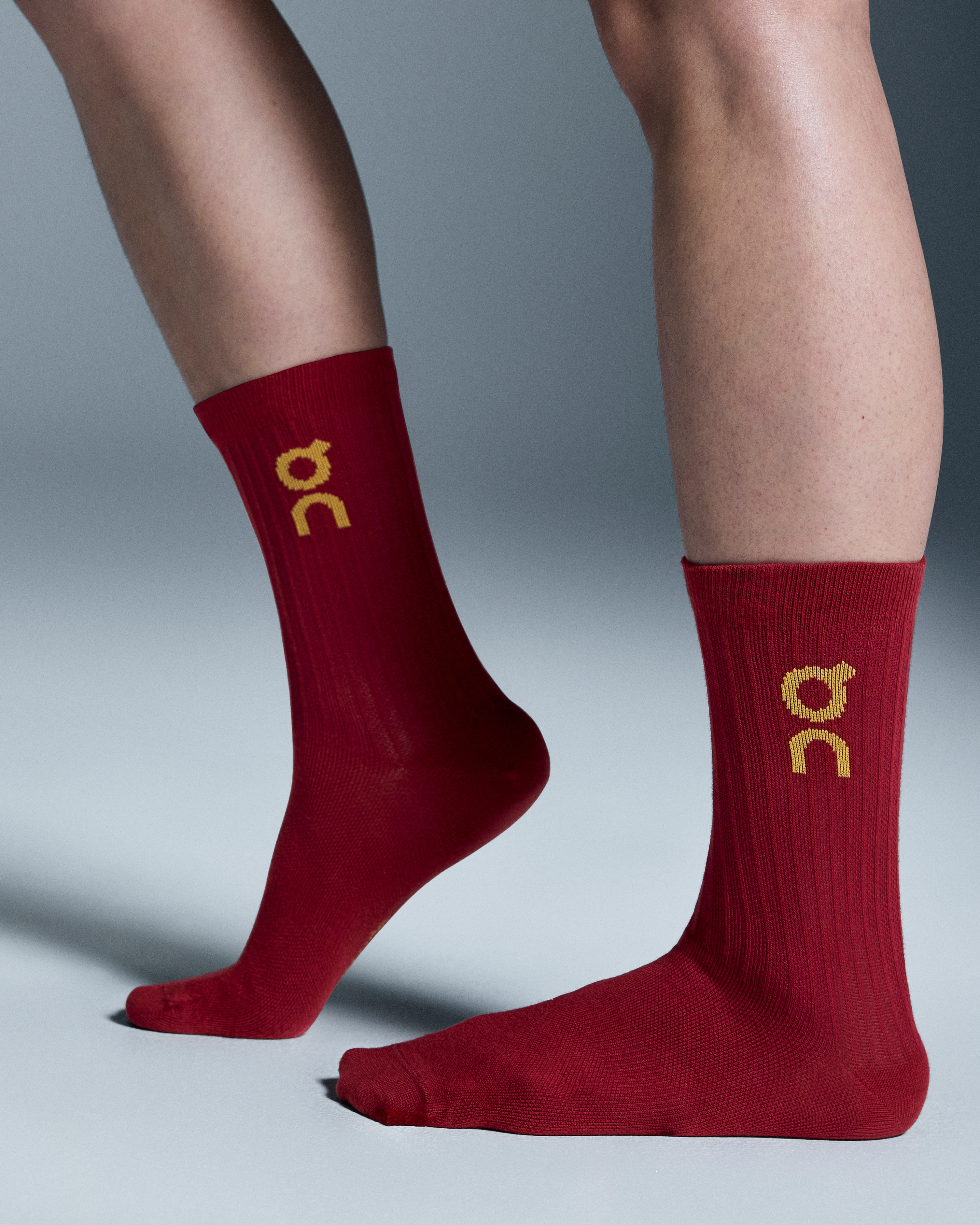 On Logo Sock 3-Pack Cream & Ivory Unisex Socks