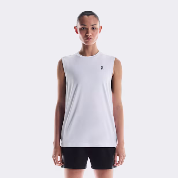 Courtside Tank Top in White