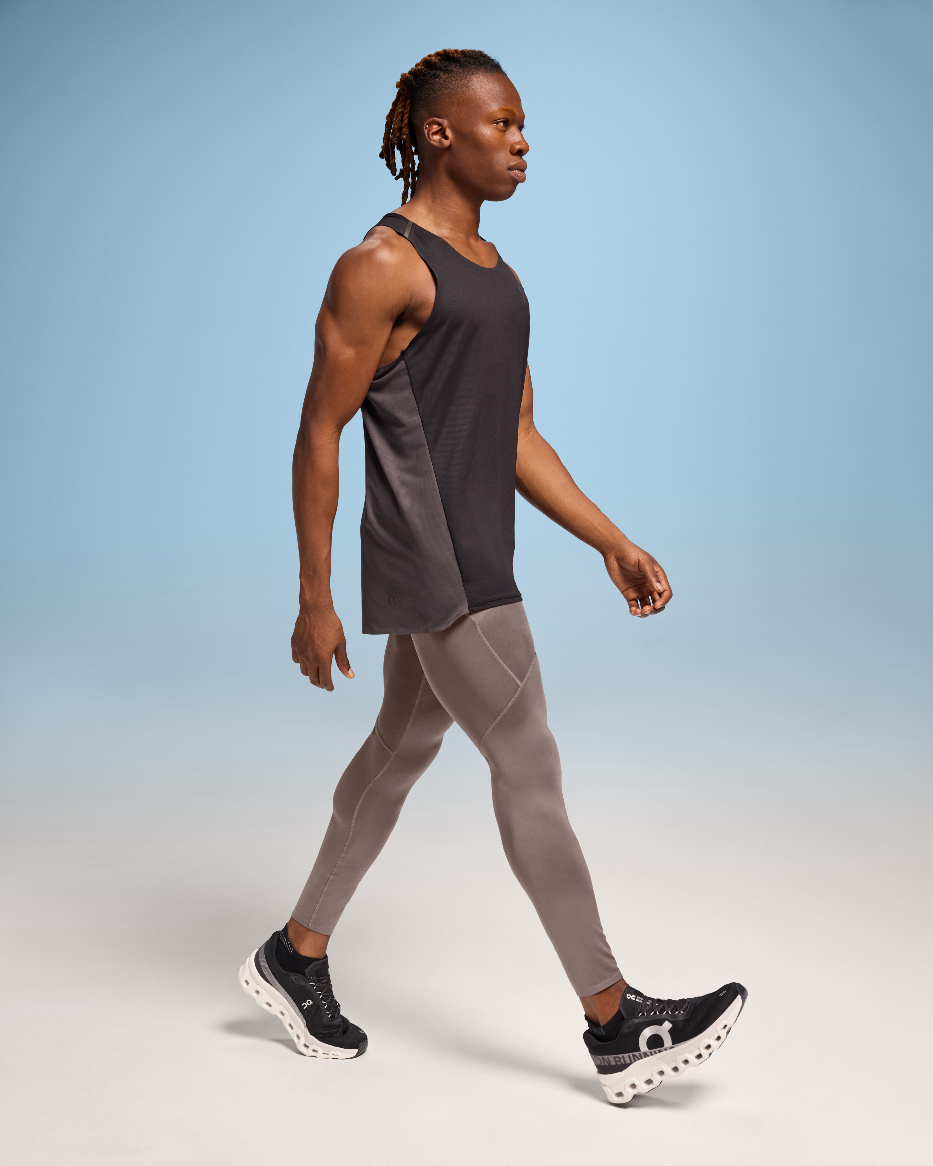 men in running tights