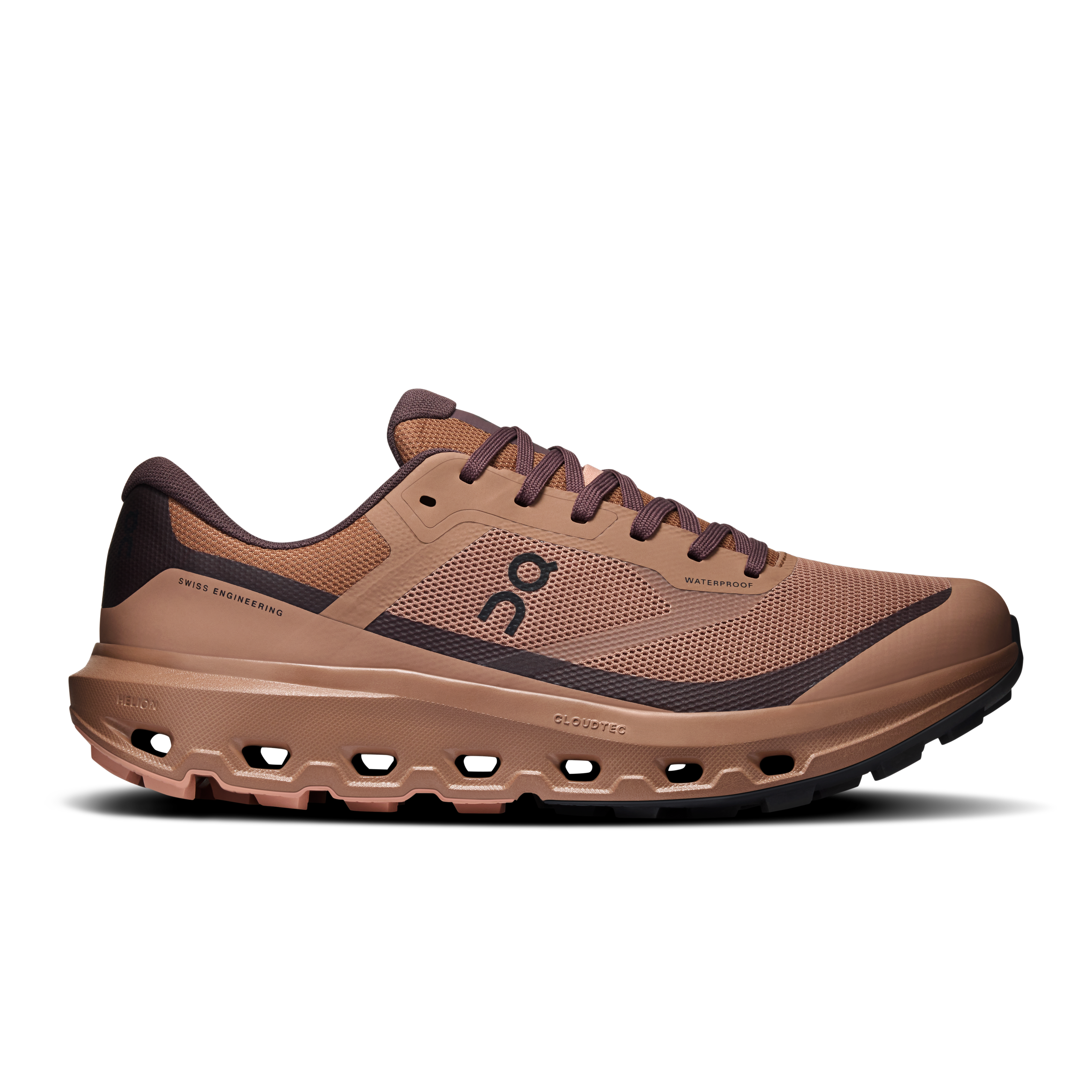 Cloudvista 3 Waterproof Trail Running Shoe in Portobello/Mulberry