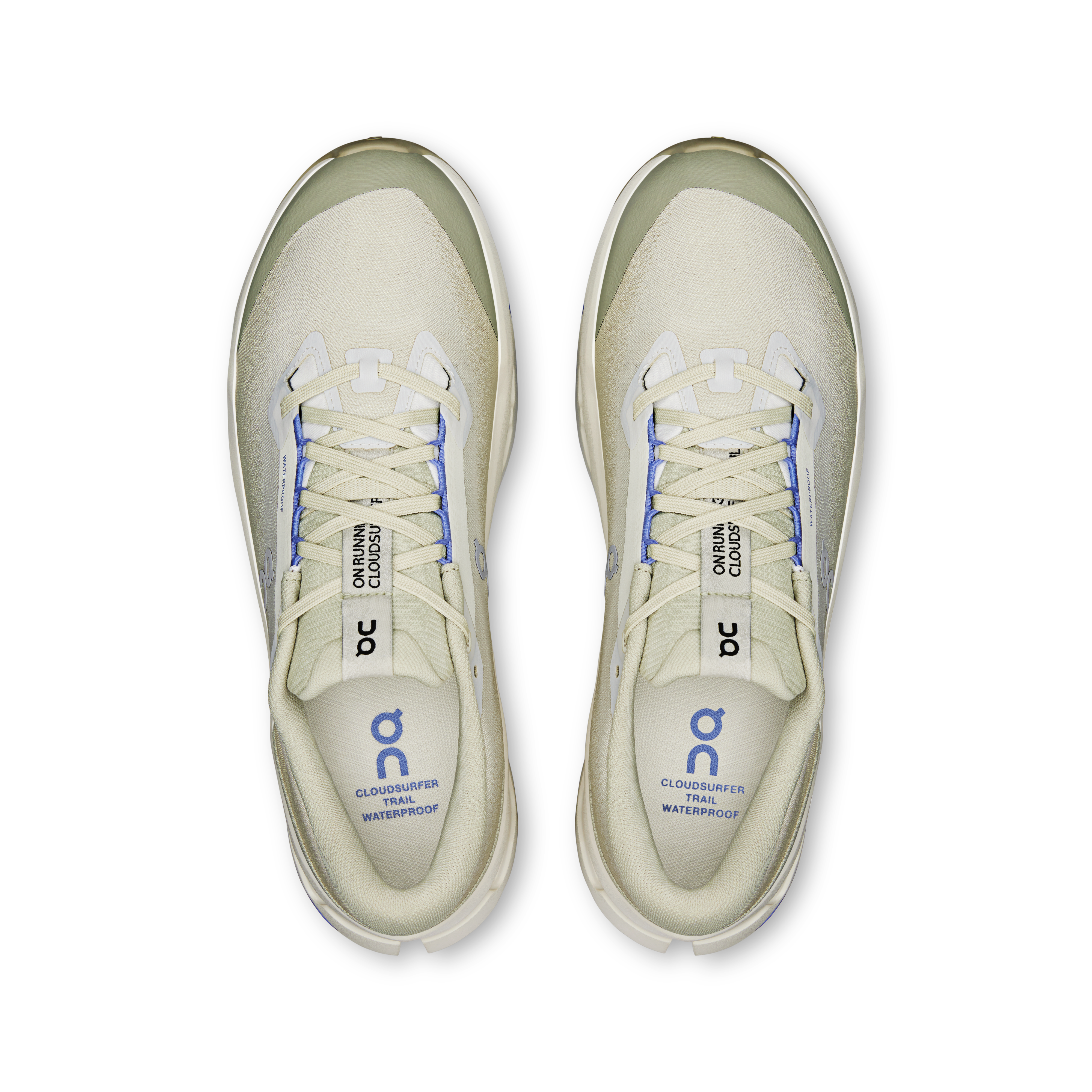 On Cloudsurfer Trail 2 Waterproof Ghost & Chalk Men Trail running Shoes