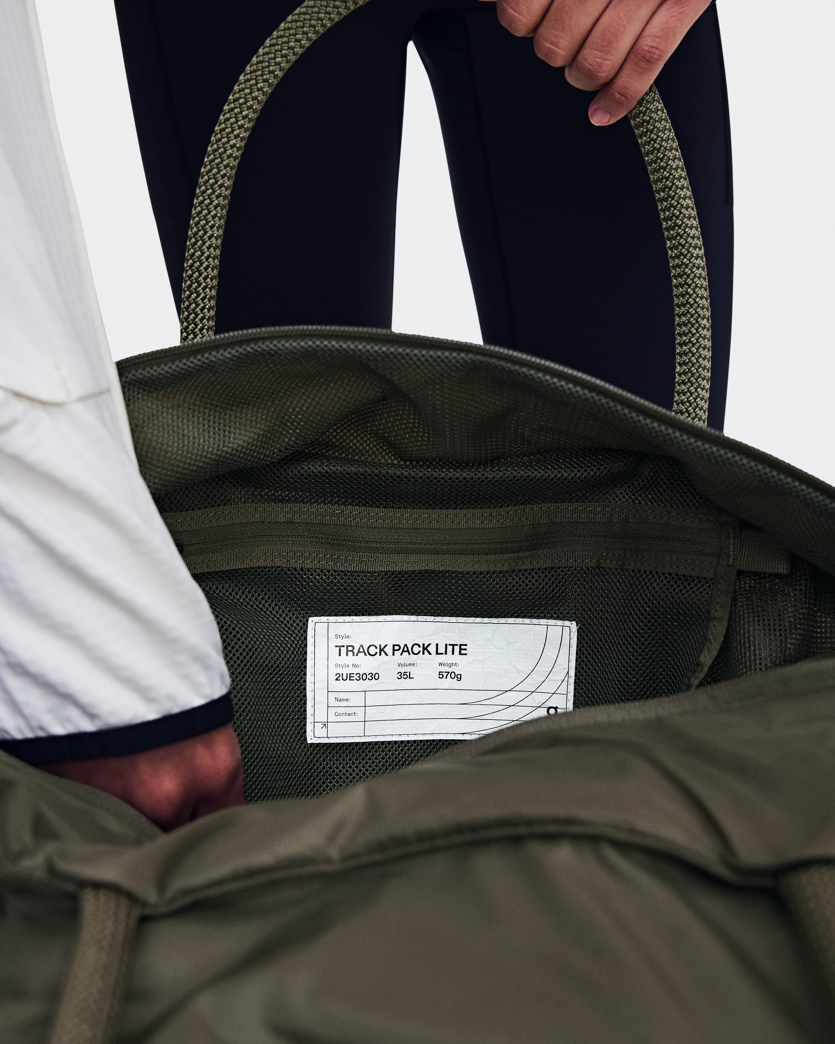 On Track Pack 35L Lite Olive Unisex Taschen