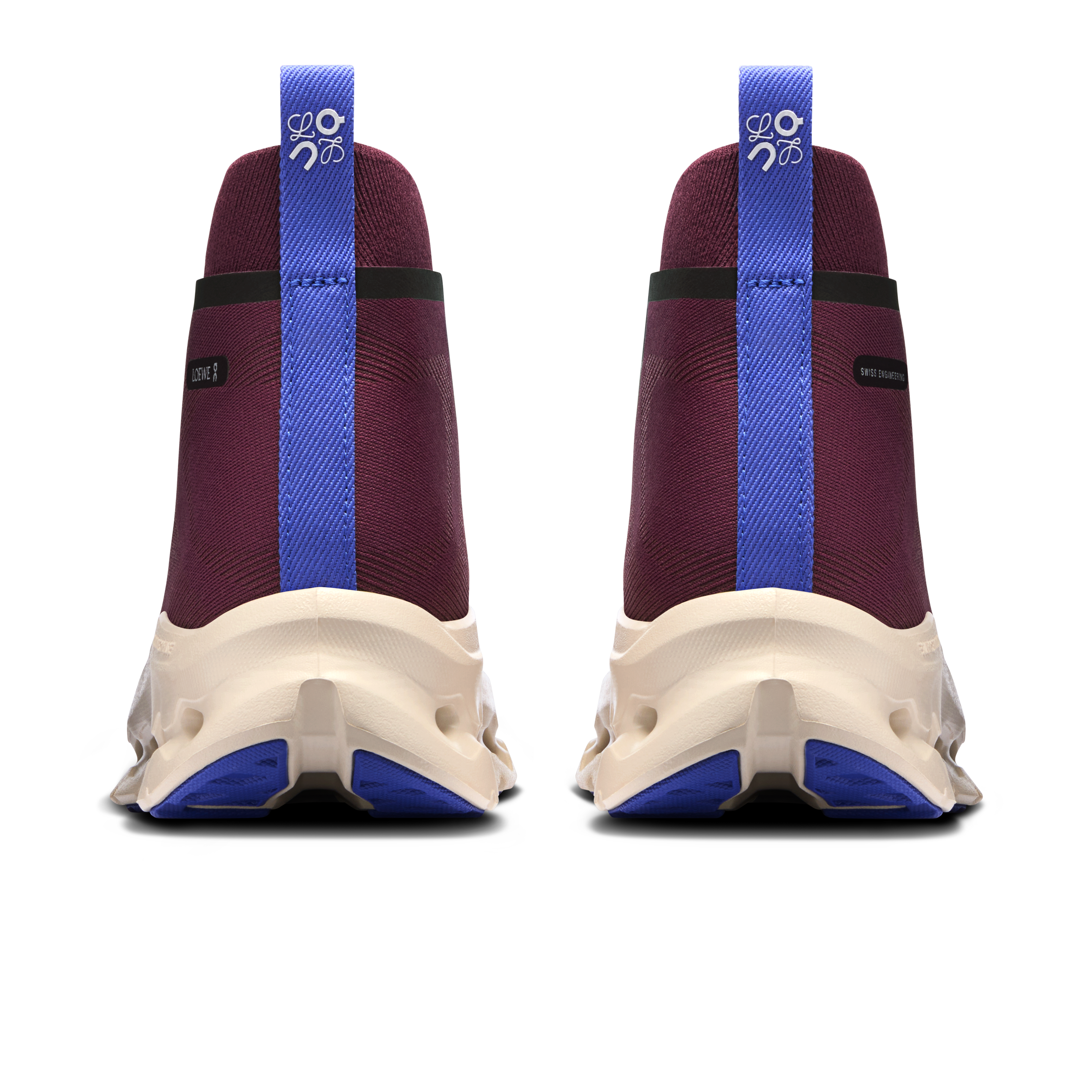 On Cloudtilt Hi LOEWE Burgundy & Oatmeal | Blue Feminino Vida ativa Tênis