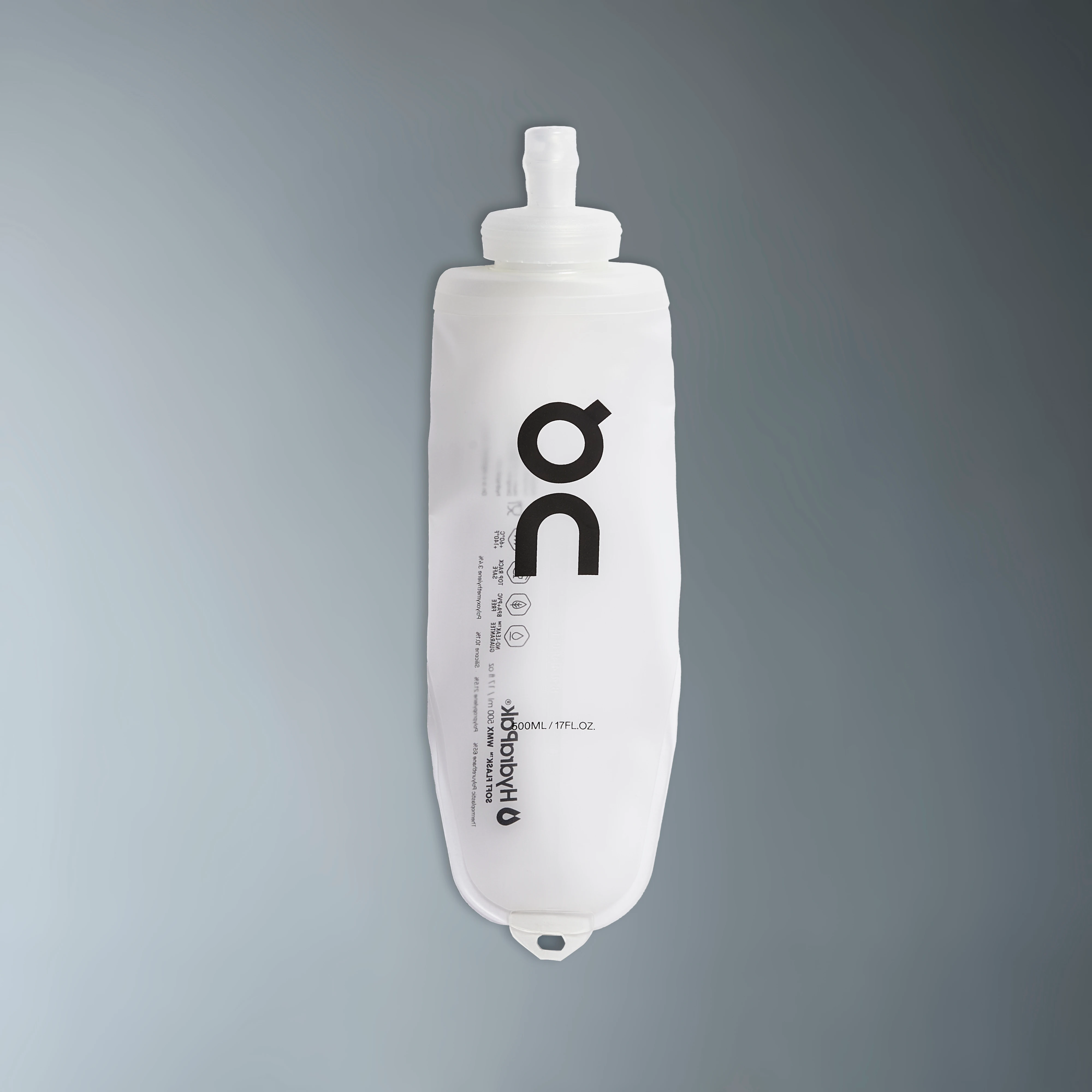 On Soft Flask 500ml Translucent & Black Unisexe Unisexe – Randonnée, trails, running Gourdes