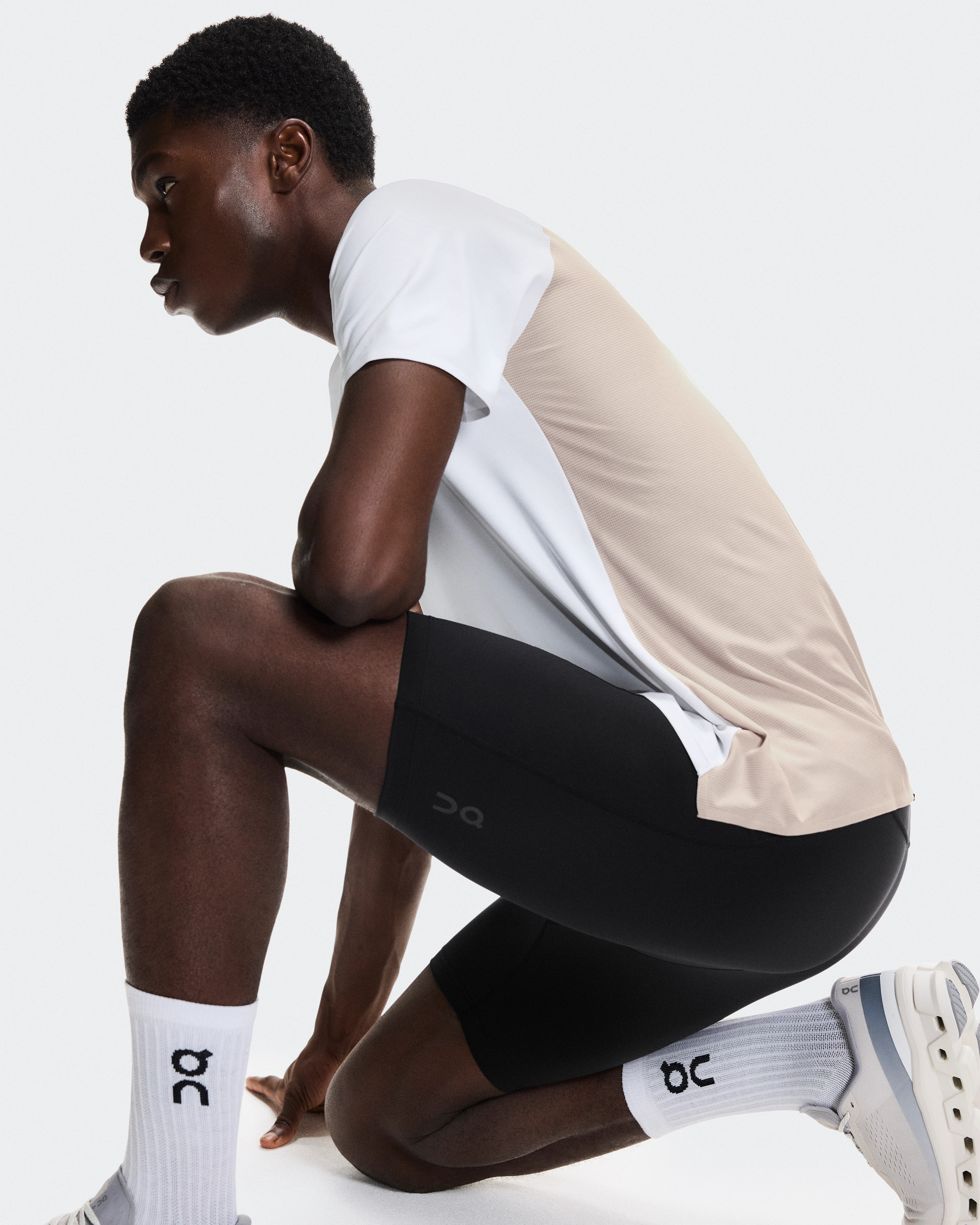 On 8" Performance Tights Black Men Tights