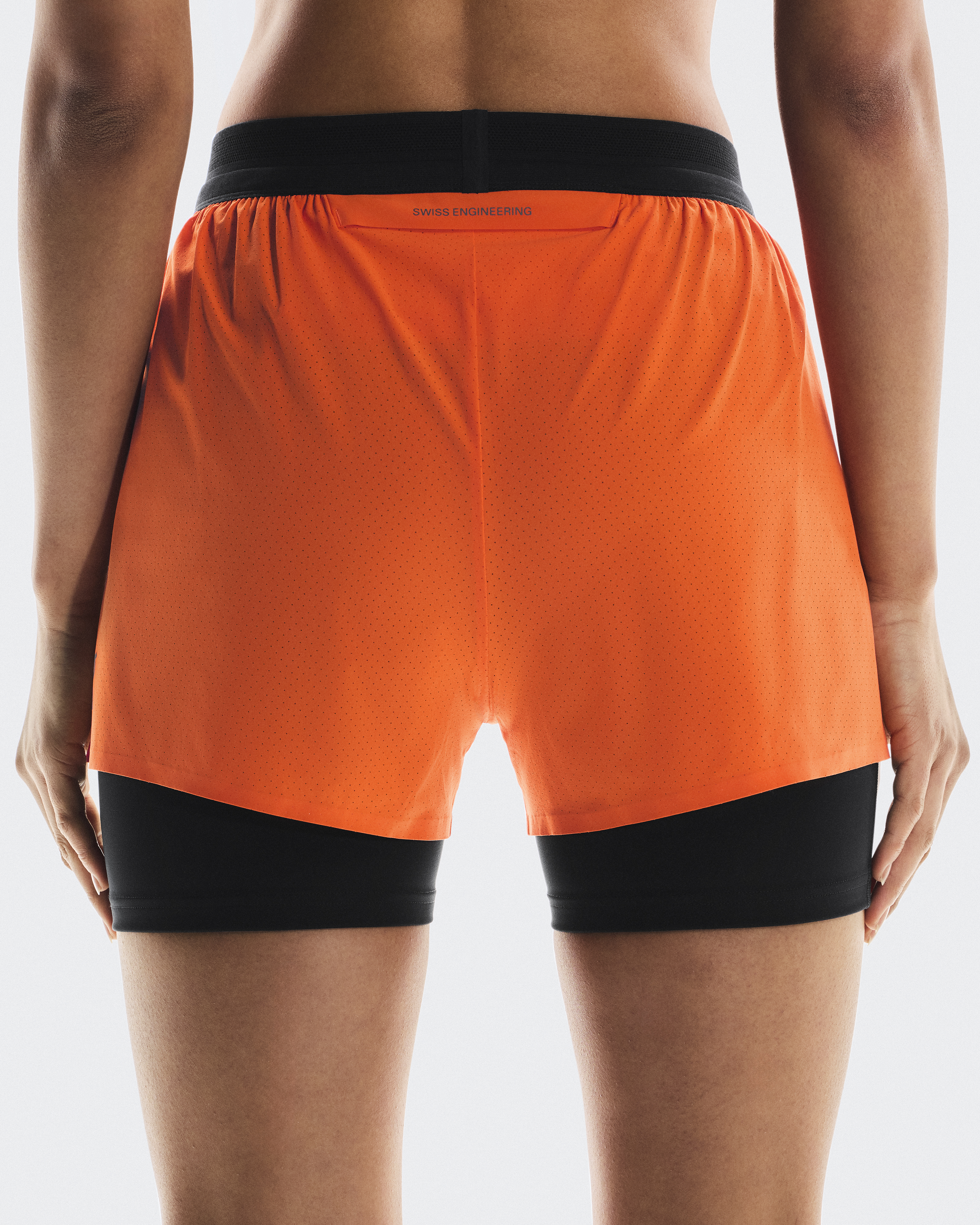 THREE FACE EASY SHORTS-NAVY x ORANGE THREE FACE EASY SHORTS-NAVY x