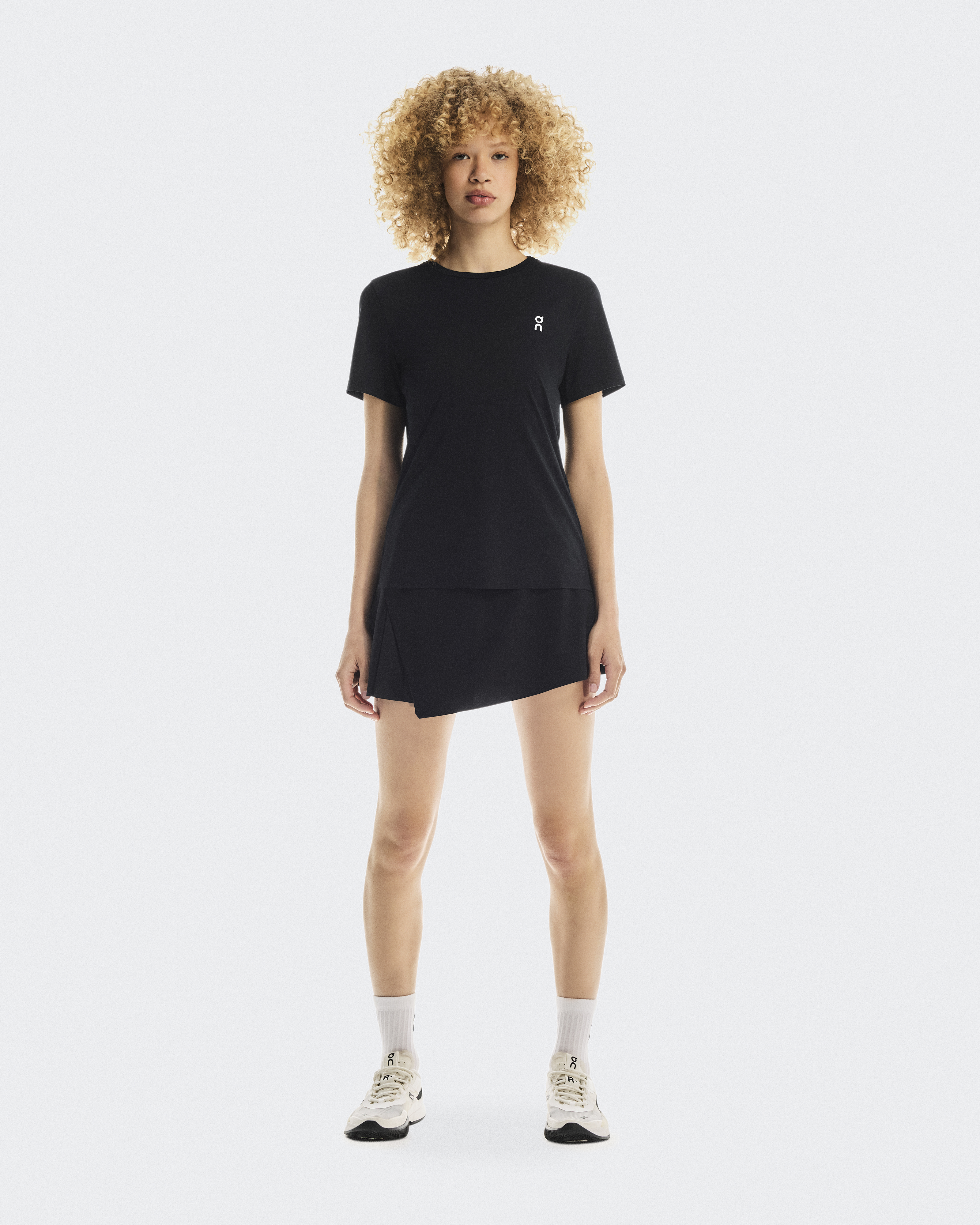 On Court Skirt Side Pleat para Mujer en Black, Talla: Medium, Polyester