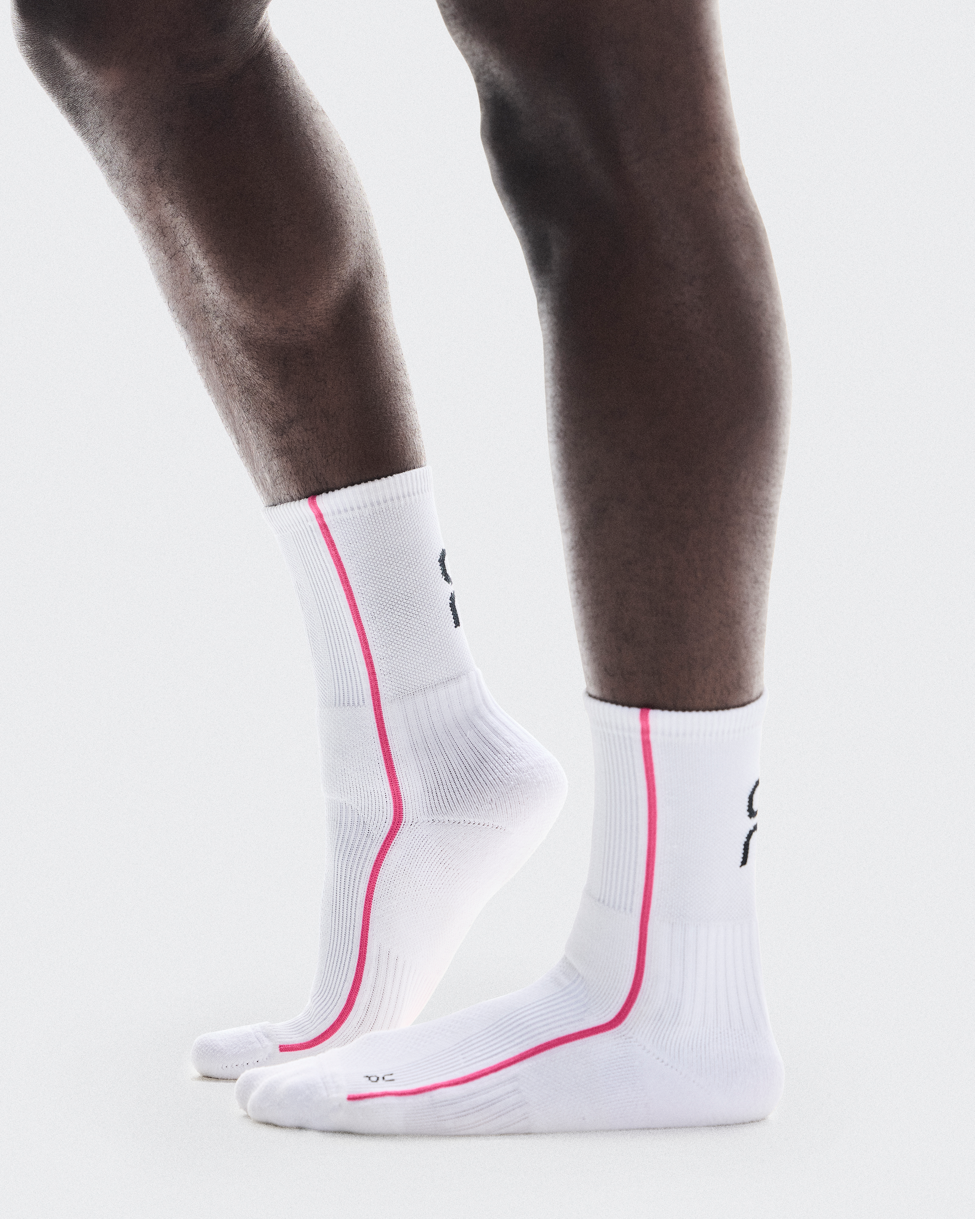 Court Sock HighUnisex / White | Pink / 38-40