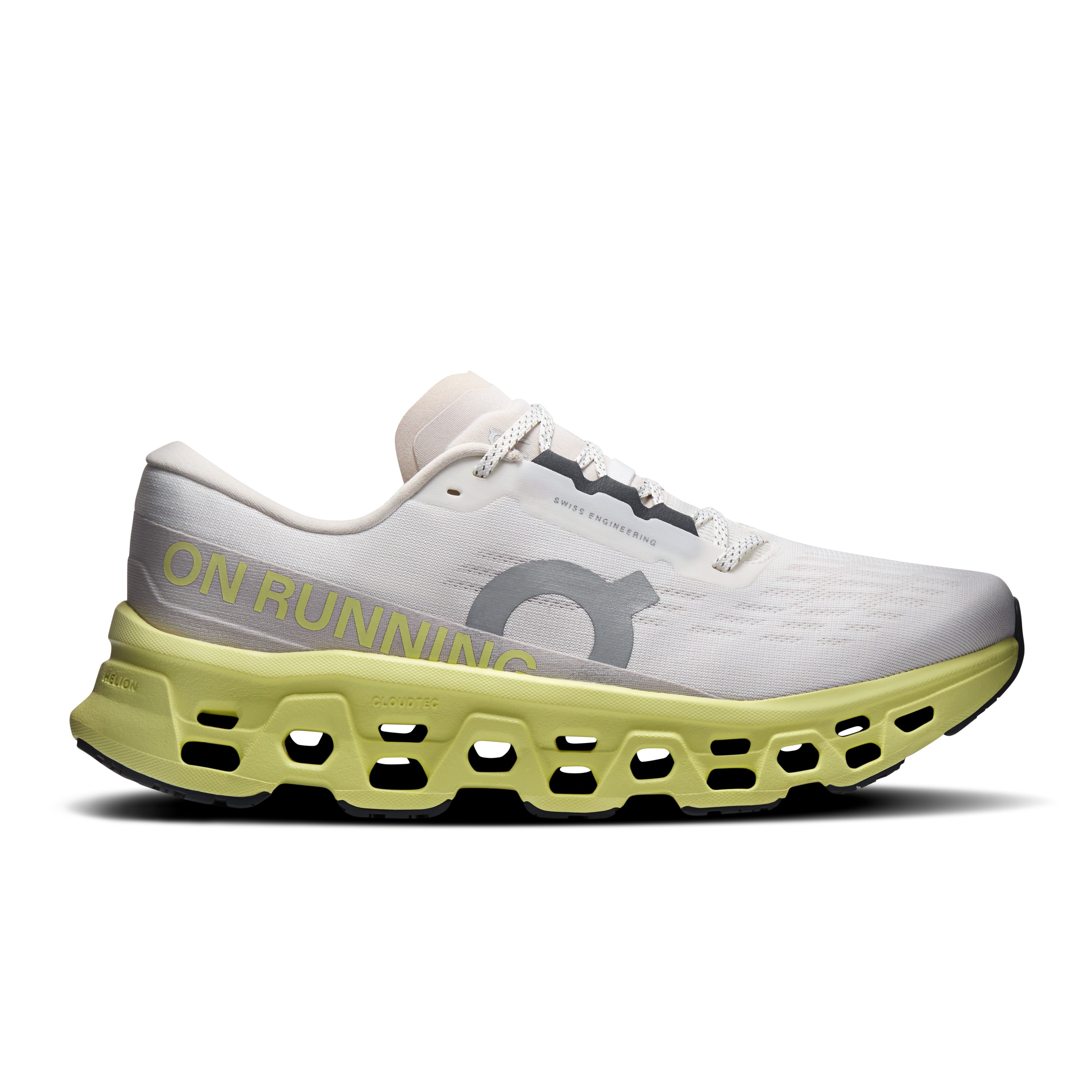 Cloudmonster 3 Road Running Shoe in Ivory/Limelight