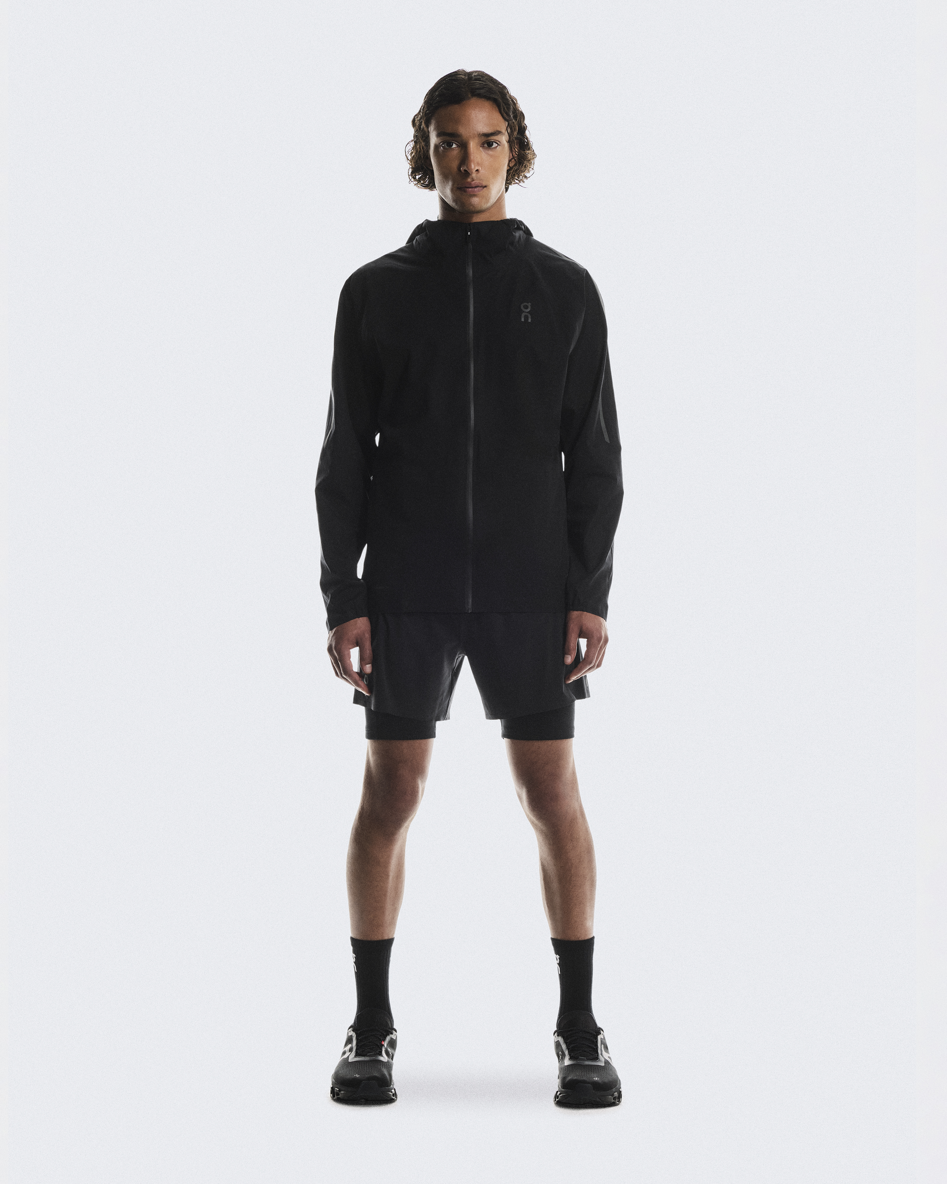 On Men's Performance Jacket Waterproof in Black, Size: XXL, Polyester/Polyamide