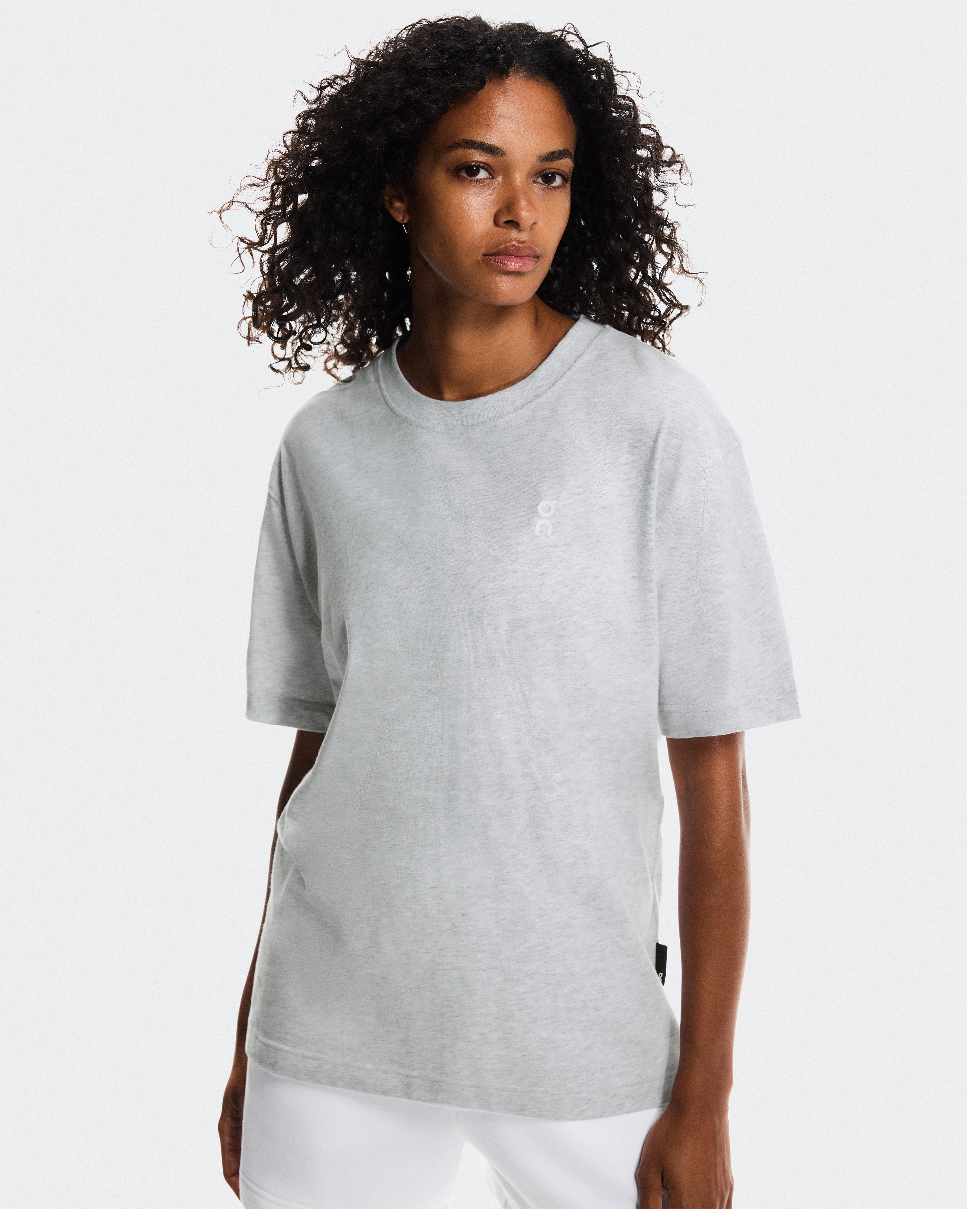 On Club-T Smash Grey Heather Women Tops and t-shirts