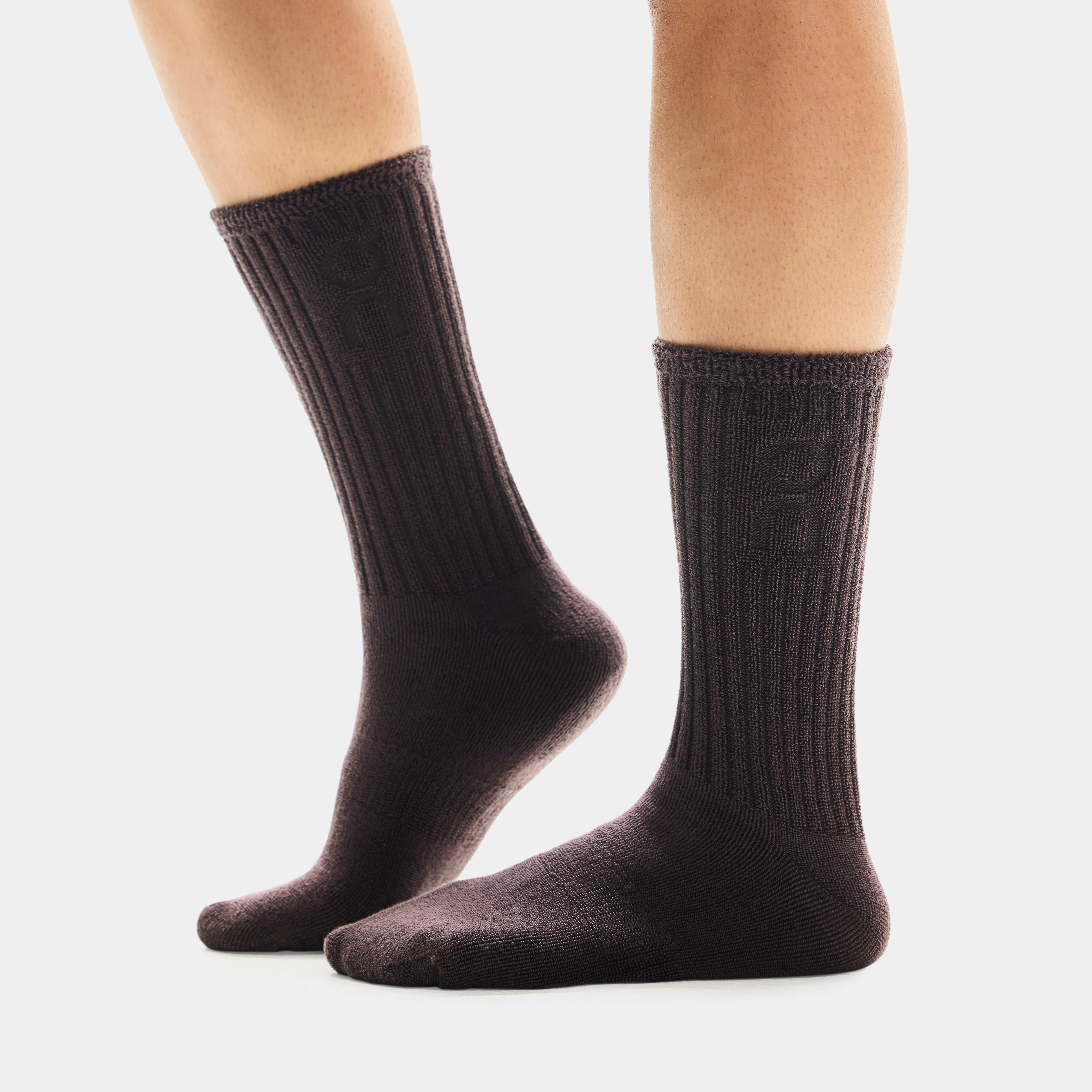 On Terry Sock High Brown Unisex Unisex – All-day wear, super-soft, arch-support Socks