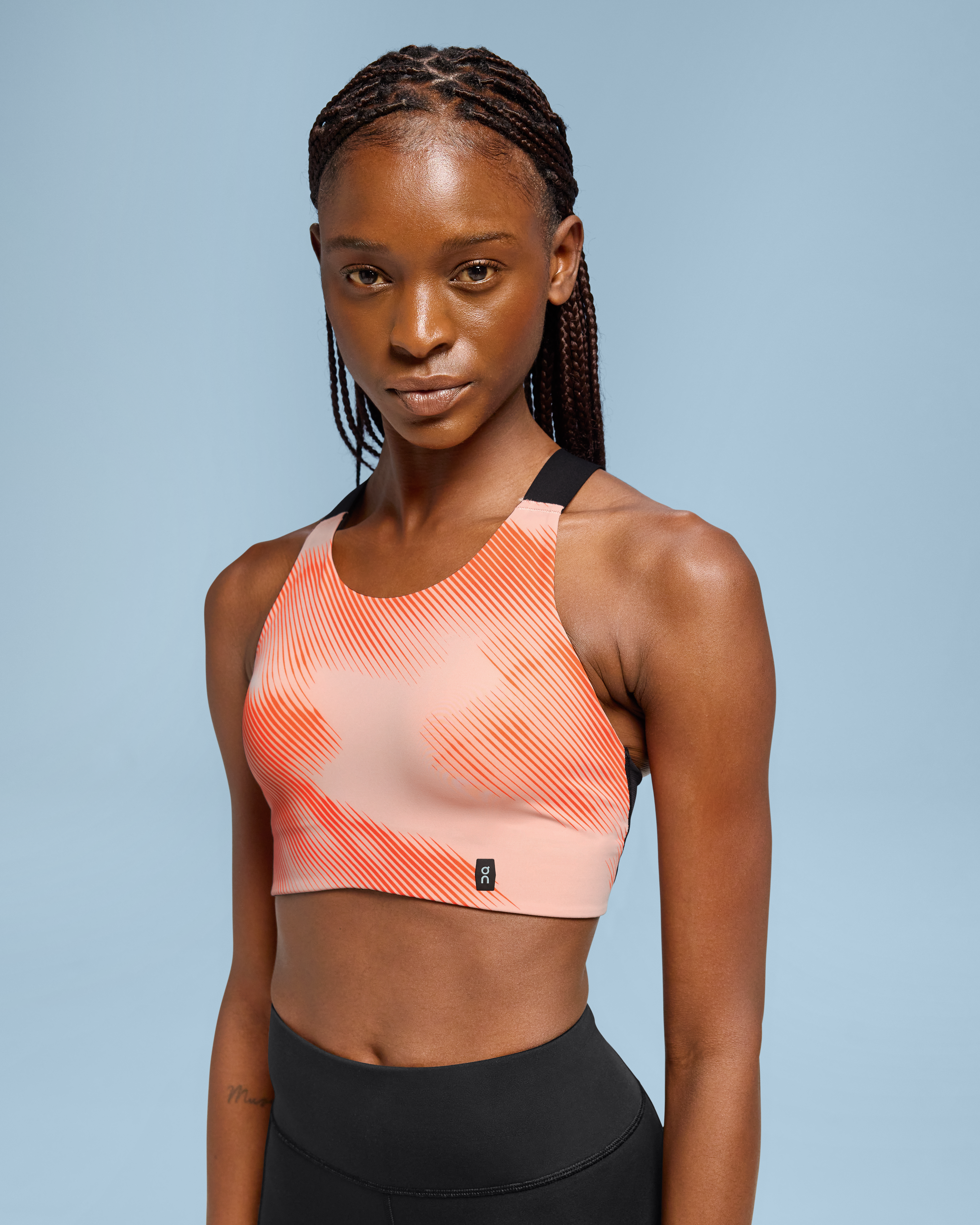 Brazilian Sports Bra, Cire Black & Orange