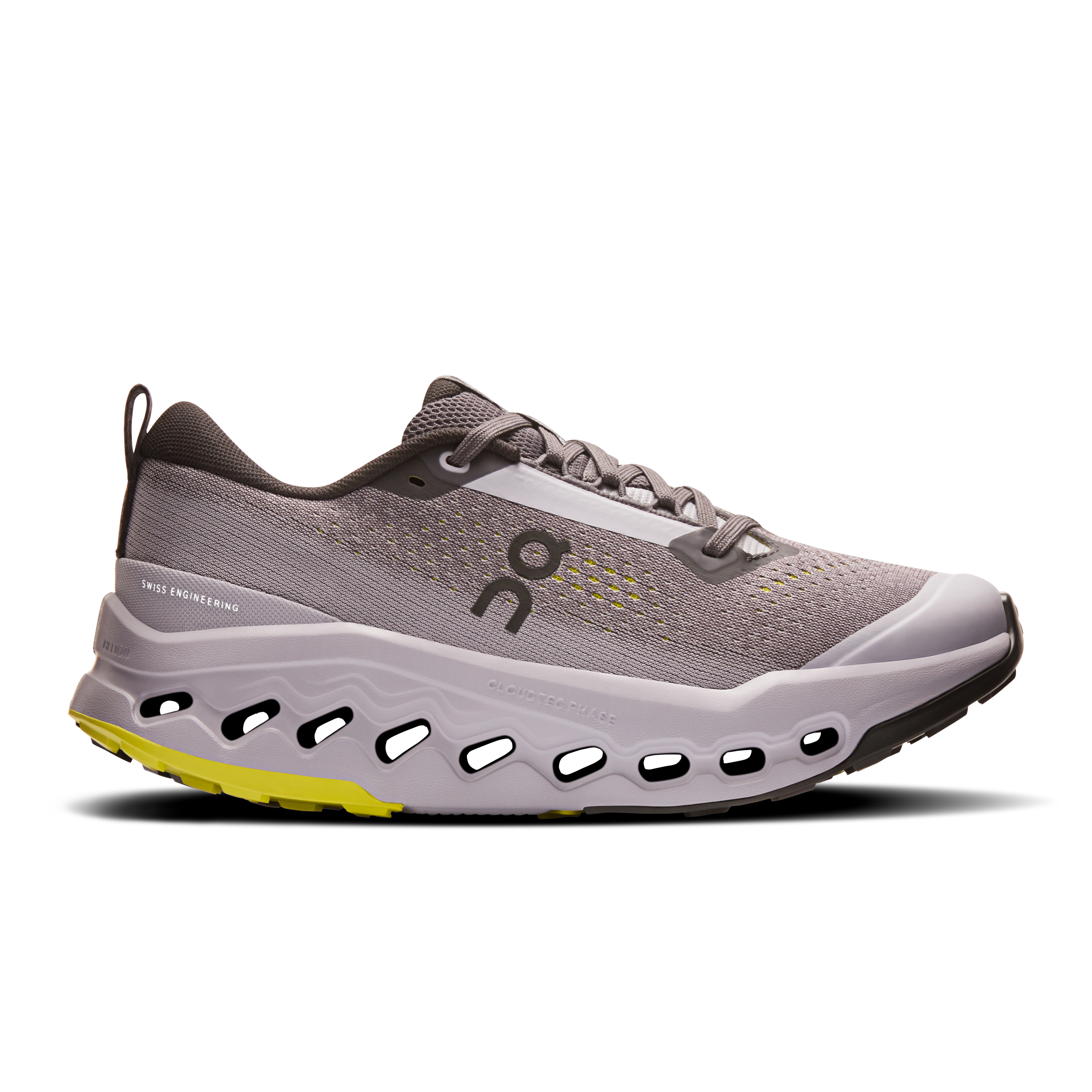 On Cloudsurfer Trail 2 Grey Pink Women Women – Trail running, road to trail, CloudTec Phase® Shoes