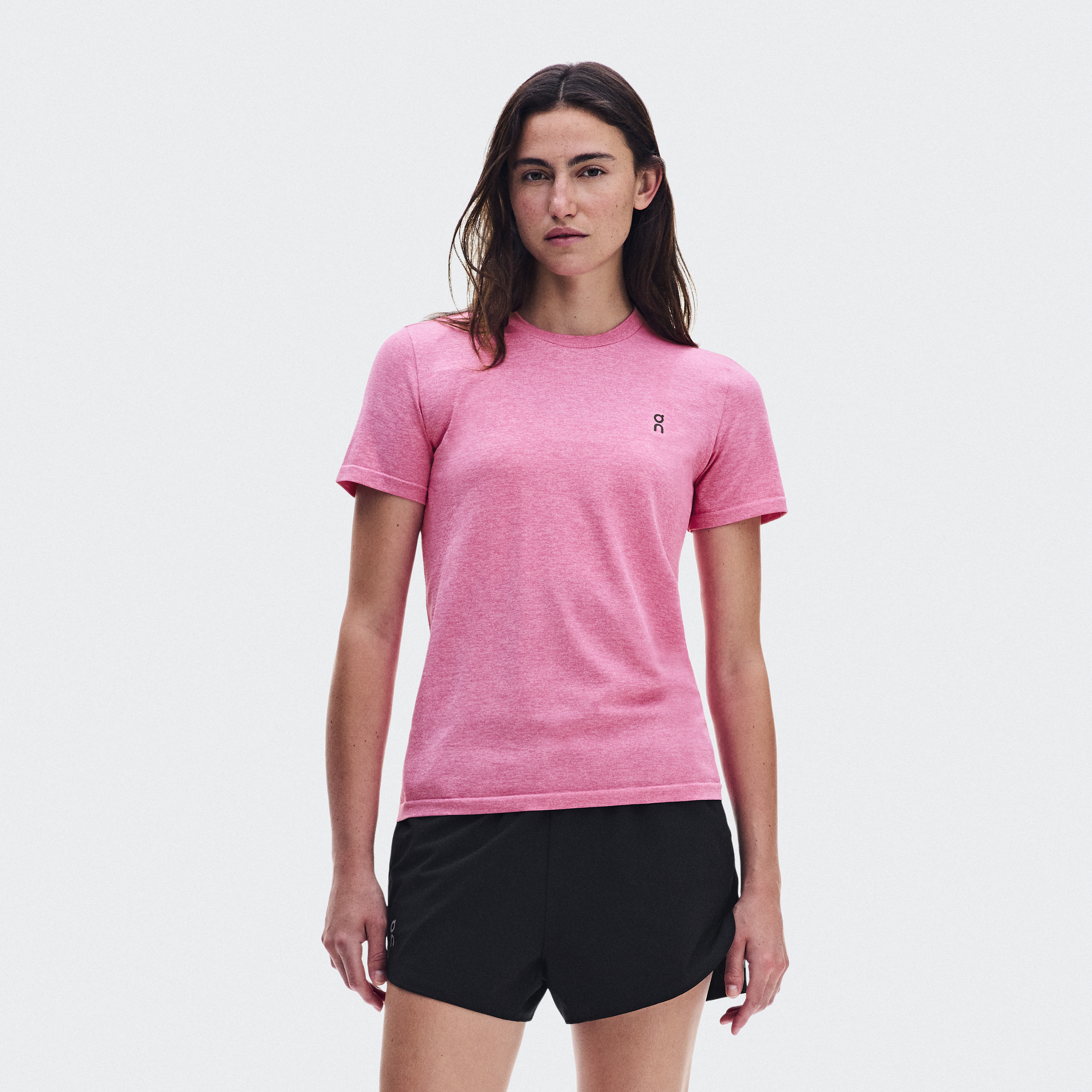 Train Flex-T Short-Sleeve Shirt in Bubblegum Heather