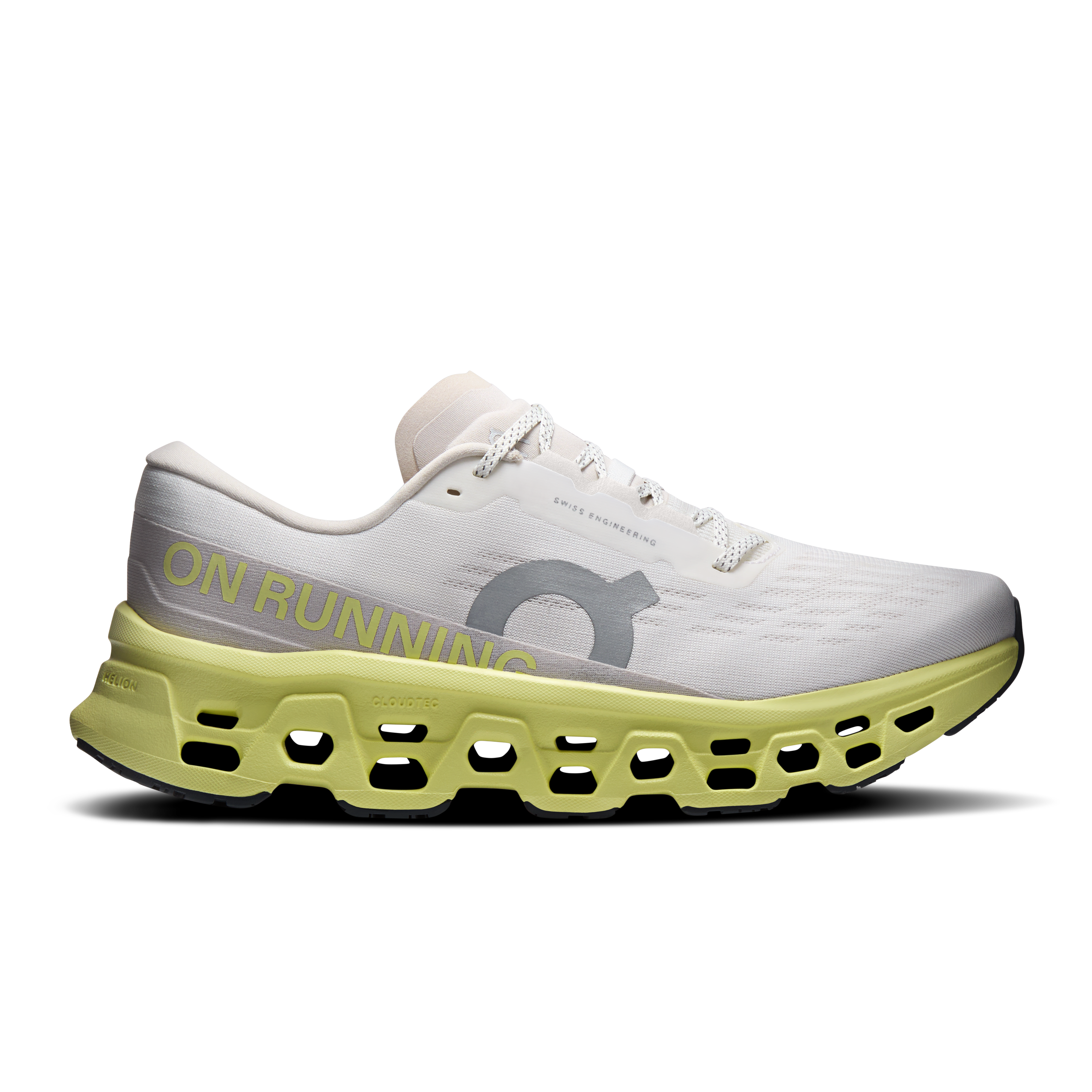 Cloudmonster 3 Road Running Shoe in Ivory/Limelight